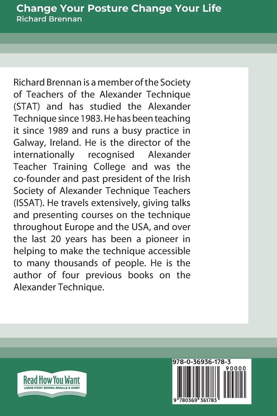 Rückseitencover Change Your Posture Change Your Life (16pt Large Print Edition)