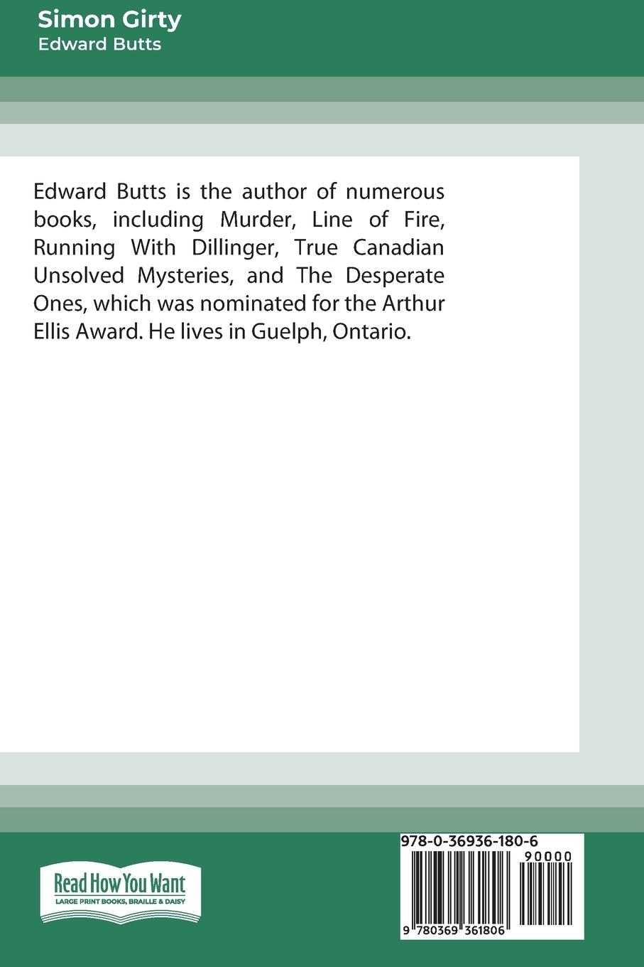 Rückseitencover Simon Girty