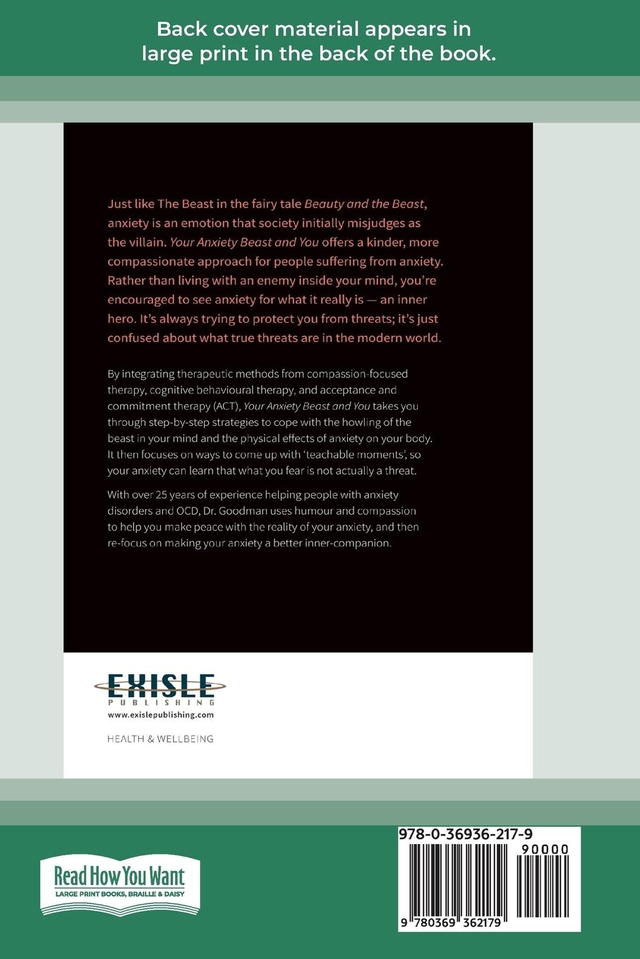 Rückseitencover Your Anxiety Beast and You