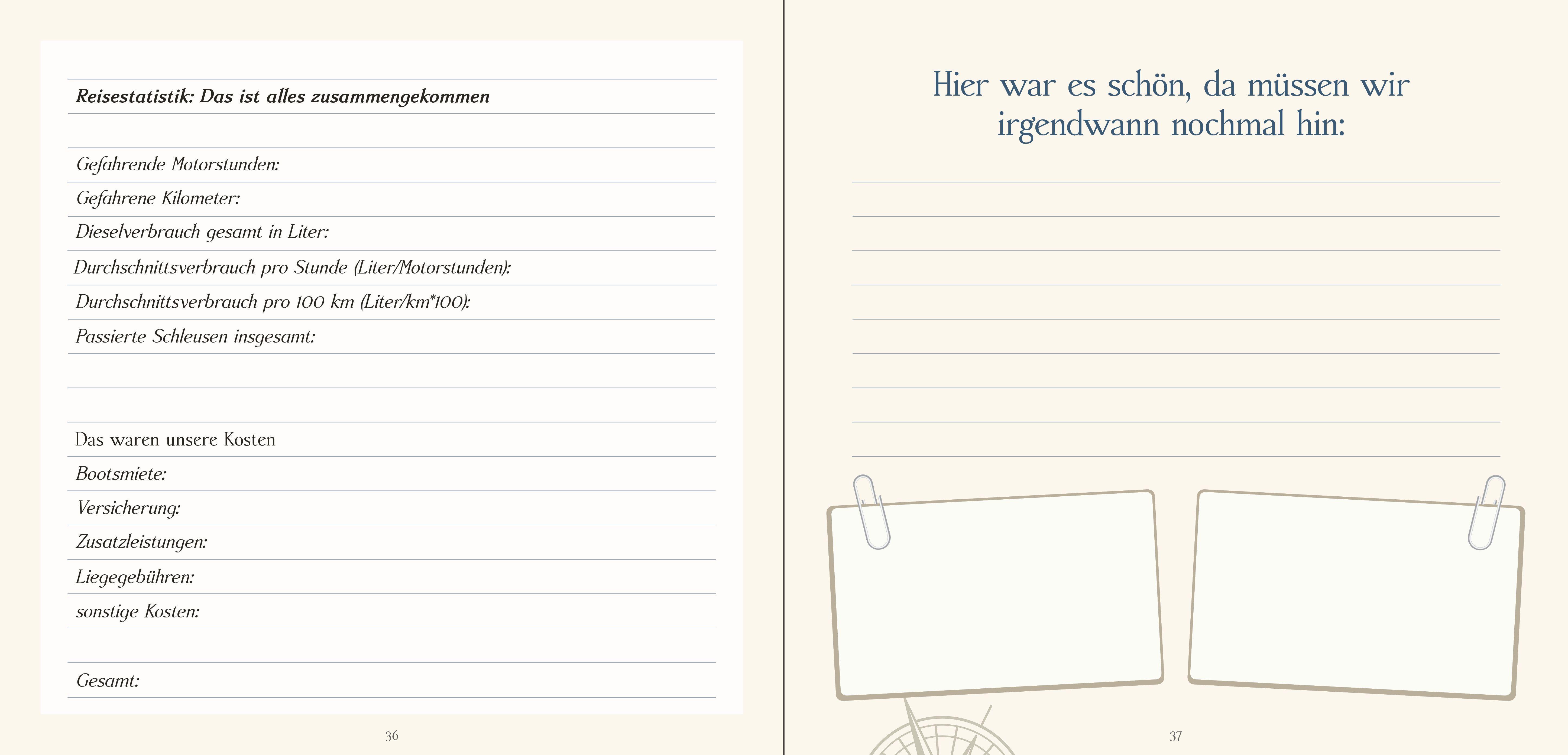 Beispielinhalt (Bild) Das Hausboot Tagebuch