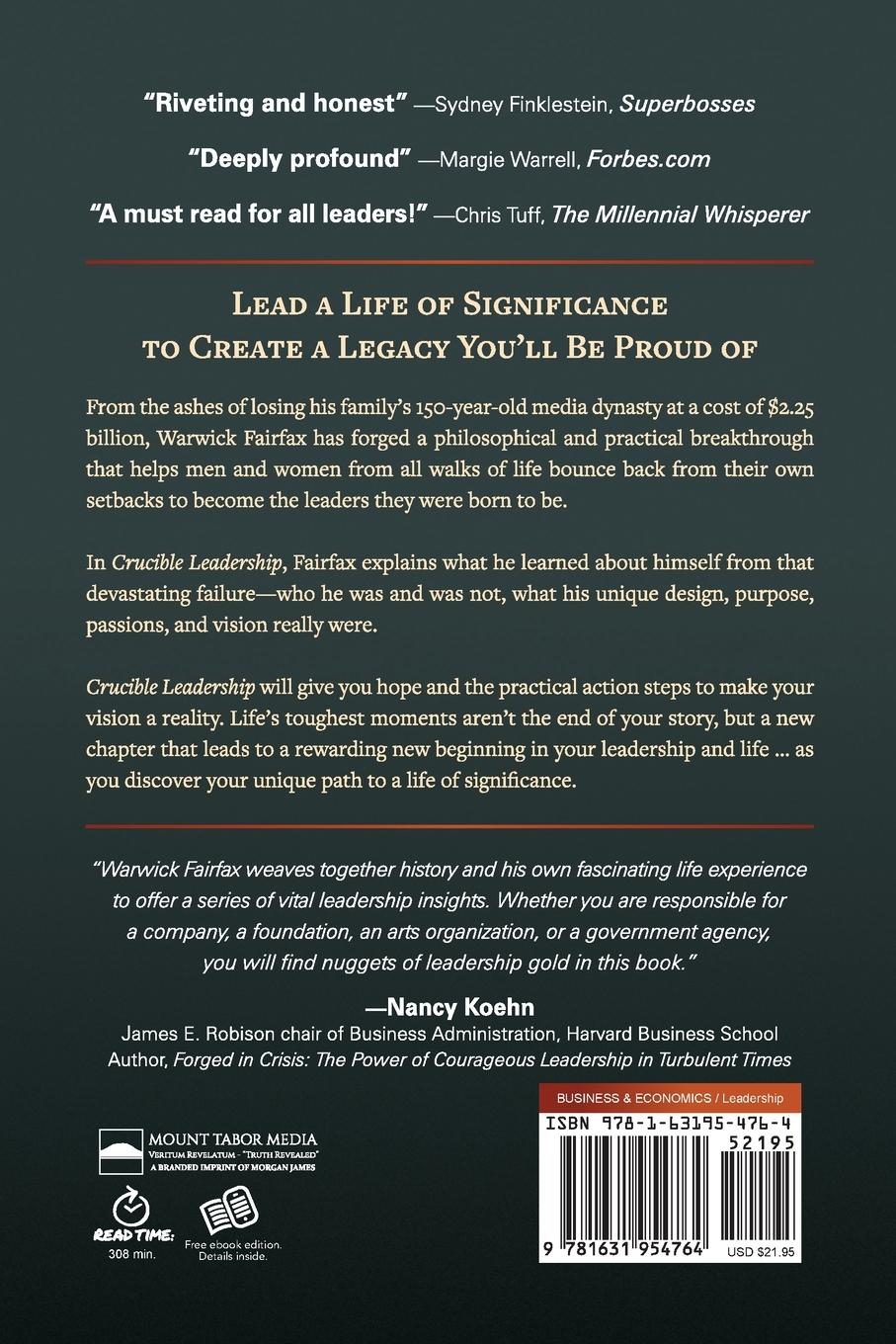 Rückseitencover Crucible Leadership