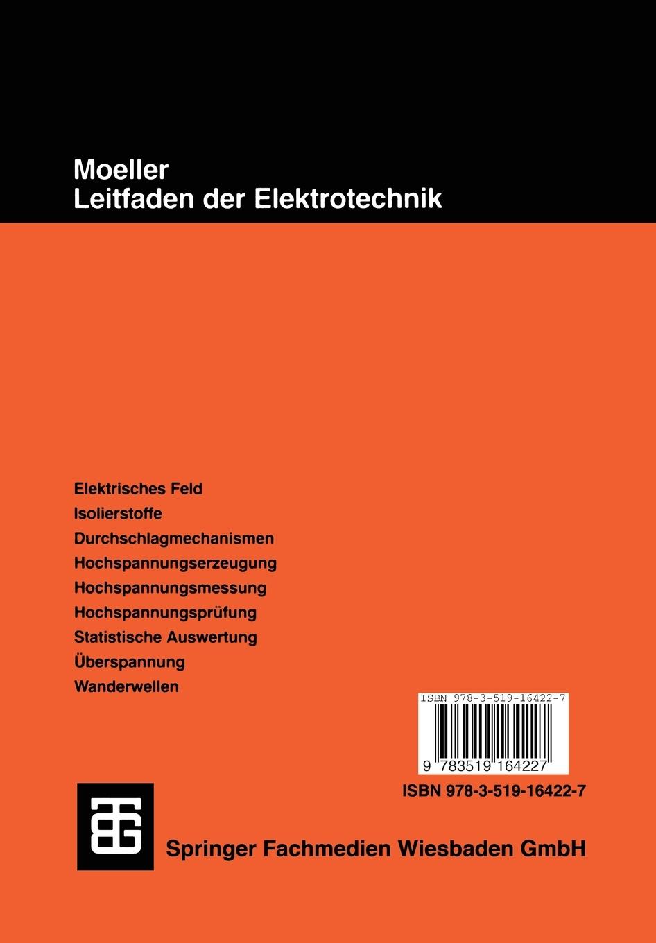 Rückseitencover Hochspannungstechnik