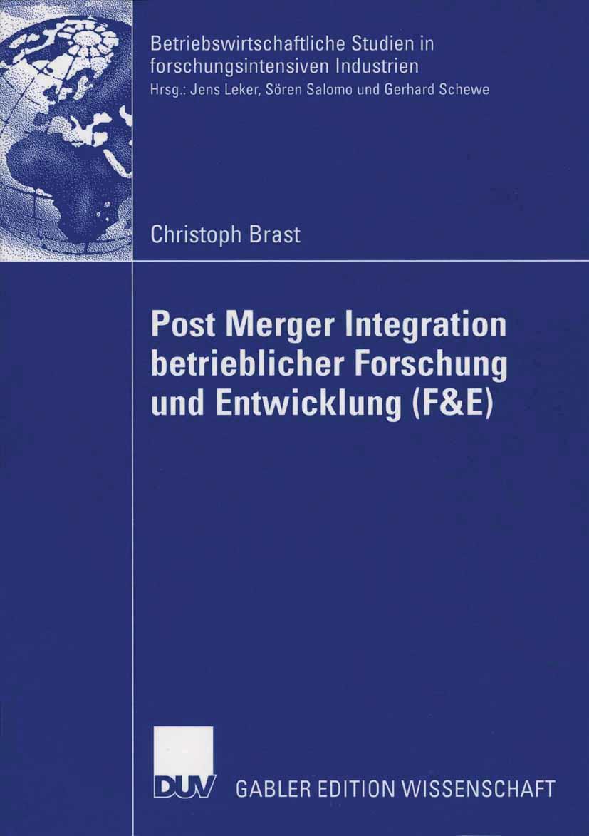 Vorderes Coverbild Post Merger Integration betrieblicher Forschung und Entwicklung (F&E)