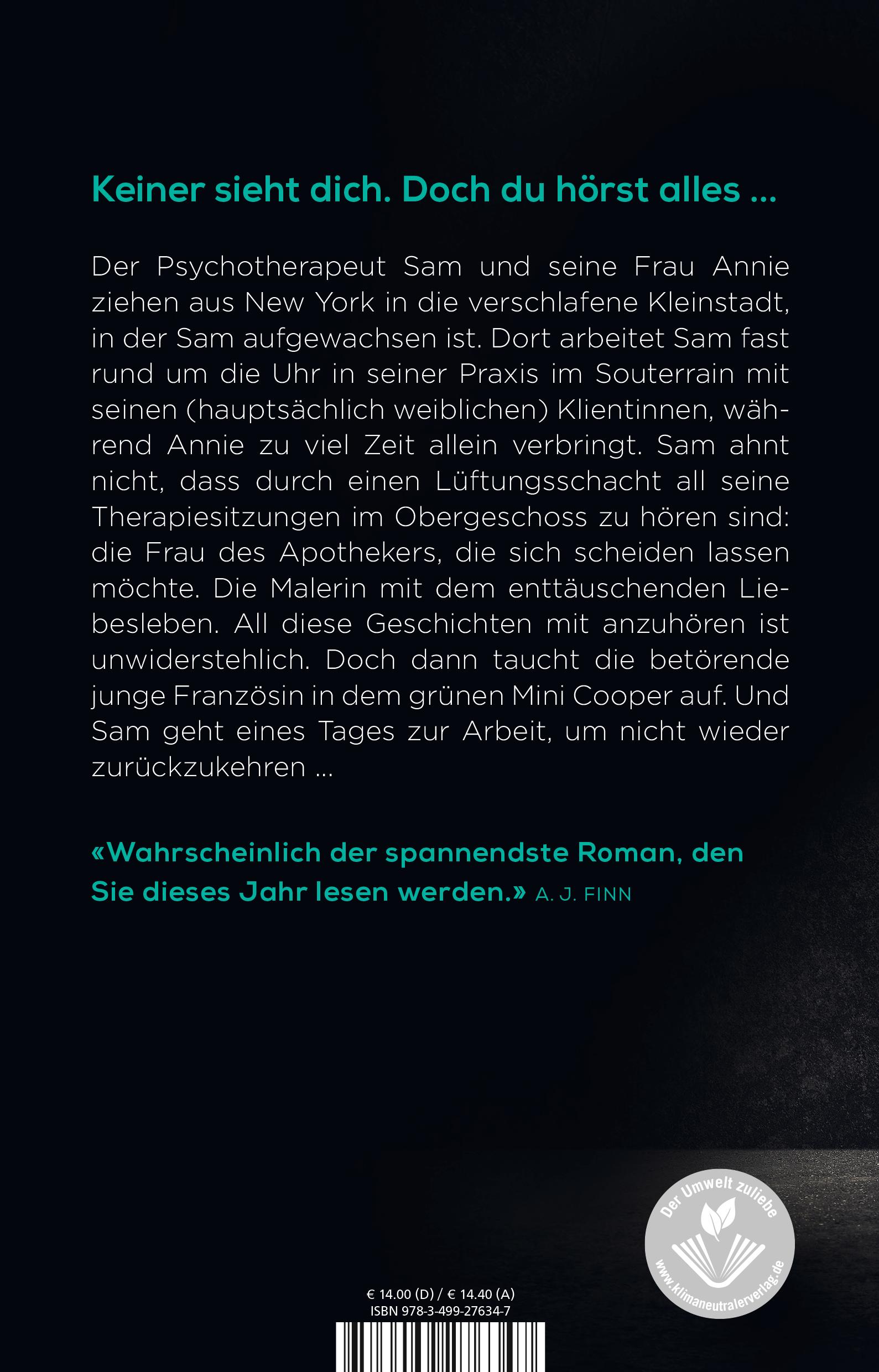 Rückseitencover Das Therapiezimmer
