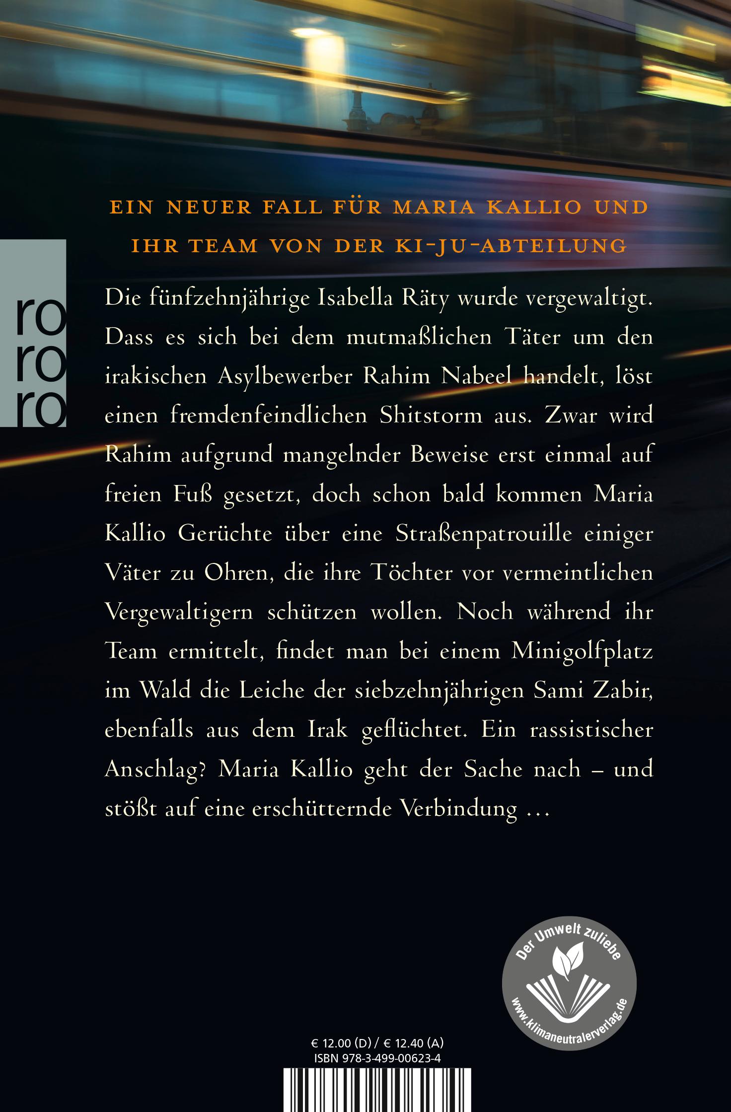 Rückseitencover Im Nachhall des Todes: Maria Kallio ermittelt.