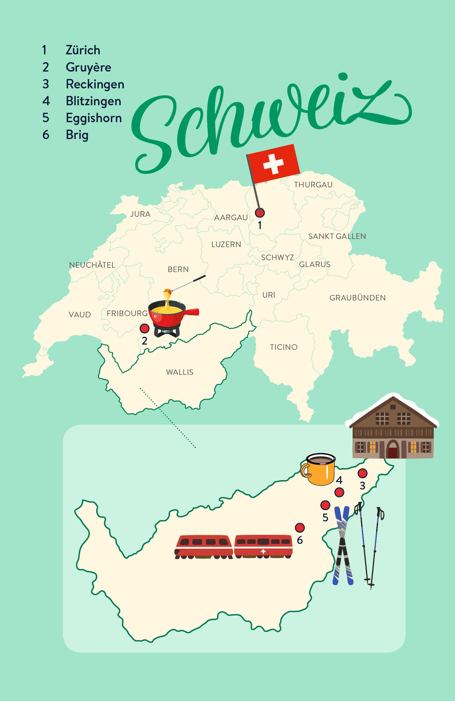 Beispielinhalt (Bild) Das kleine Chalet in der Schweiz