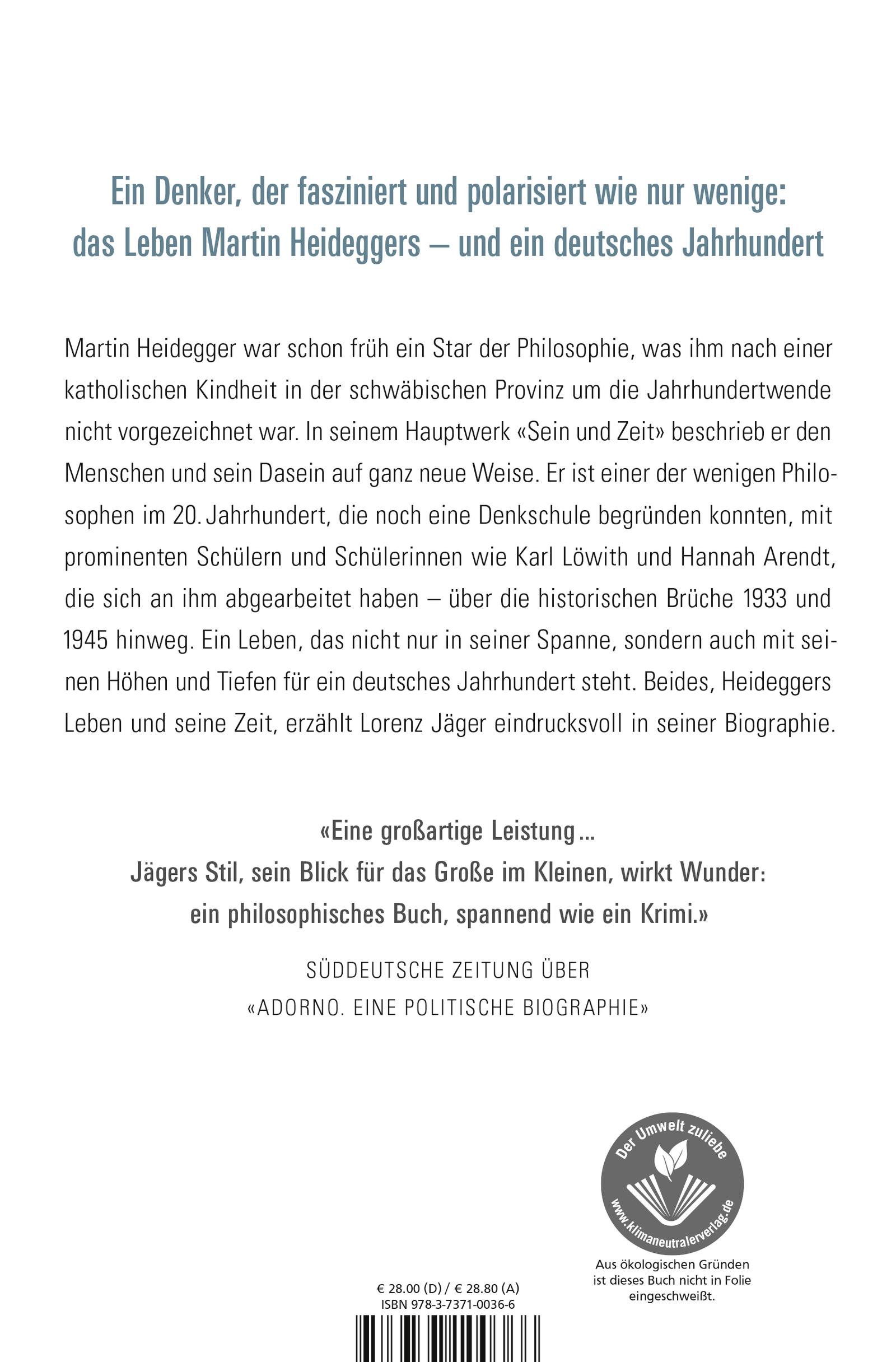 Rückseitencover Heidegger