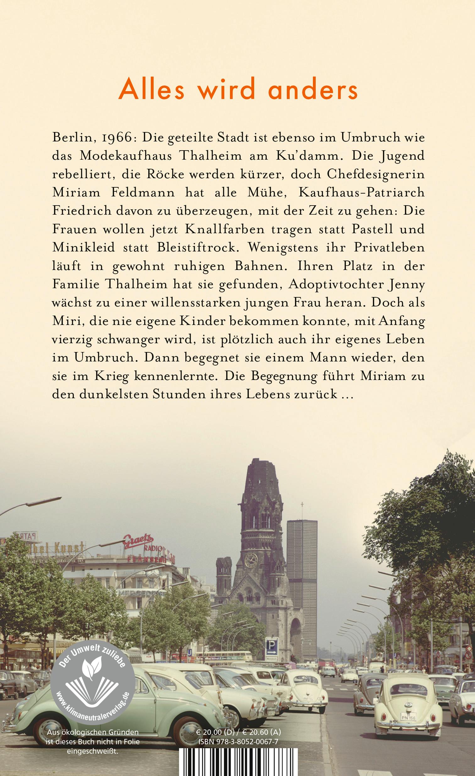 Rückseitencover Die Schwestern vom Ku'damm: Ein neuer Morgen