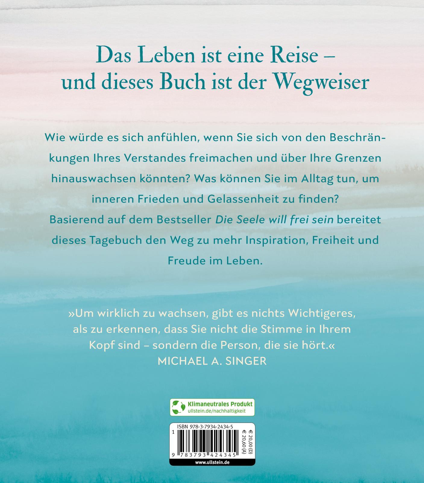 Rückseitencover Die Seele will frei sein - Das Tagebuch