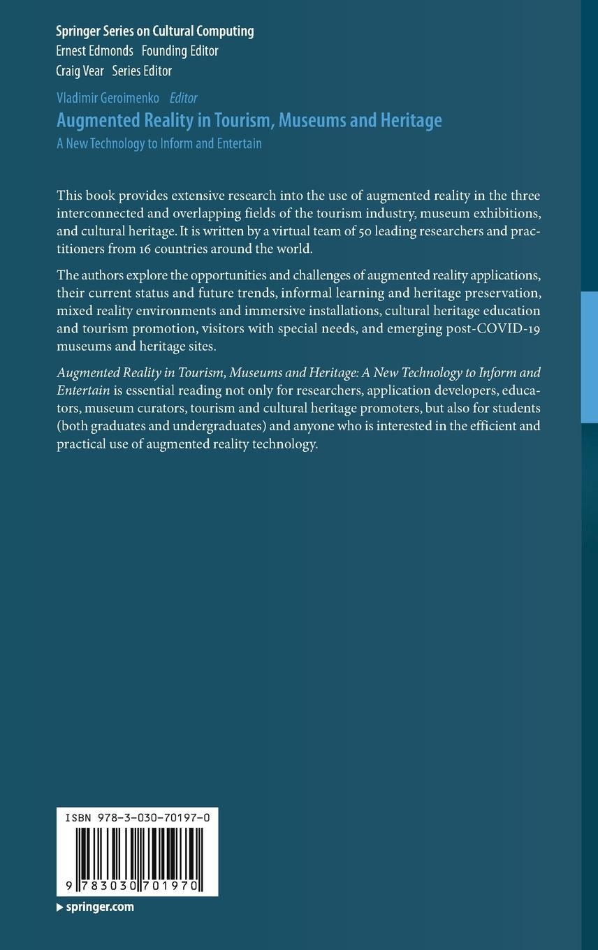 Rückseitencover Augmented Reality in Tourism, Museums and Heritage