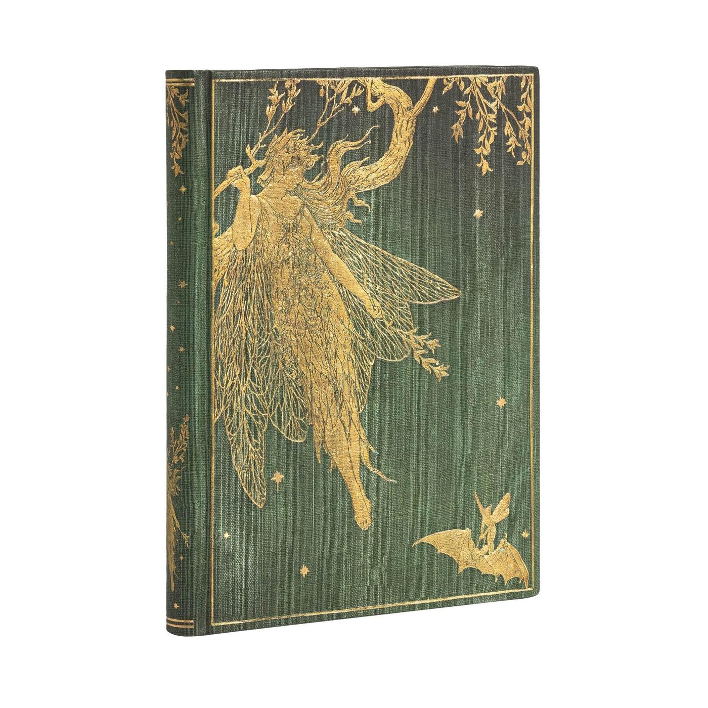 Vorderes Coverbild Hardcover Notizbuch Olive Fairy Midi Unliniert