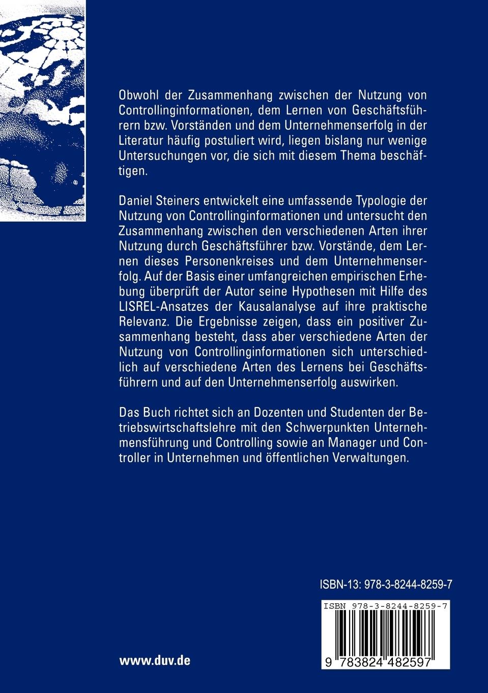 Rückseitencover Lernen mit Controllinginformationen