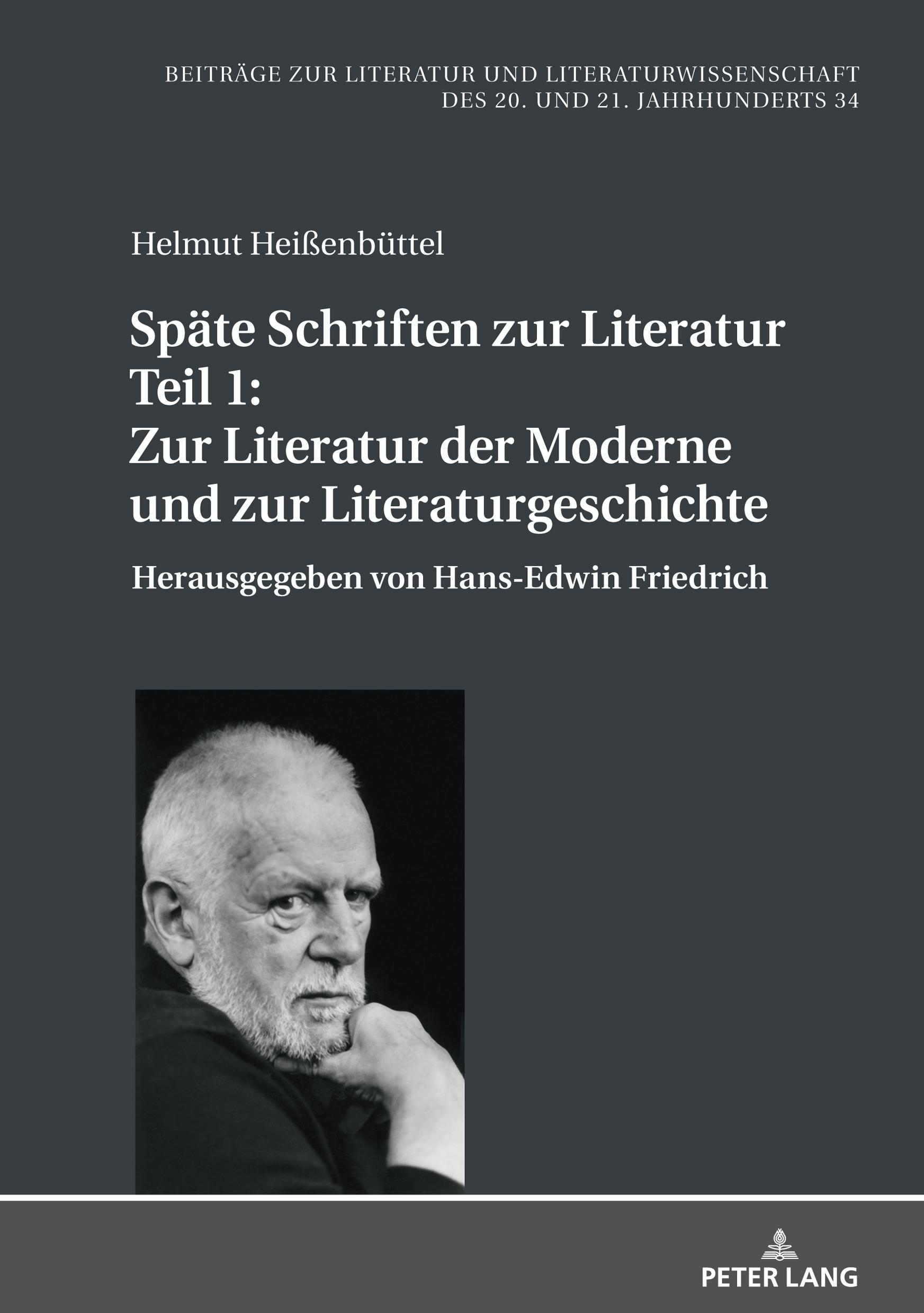 Vorderes Coverbild Späte Schriften zur Literatur. Teil 1: Zur Literatur der Moderne und zur Literaturgeschichte