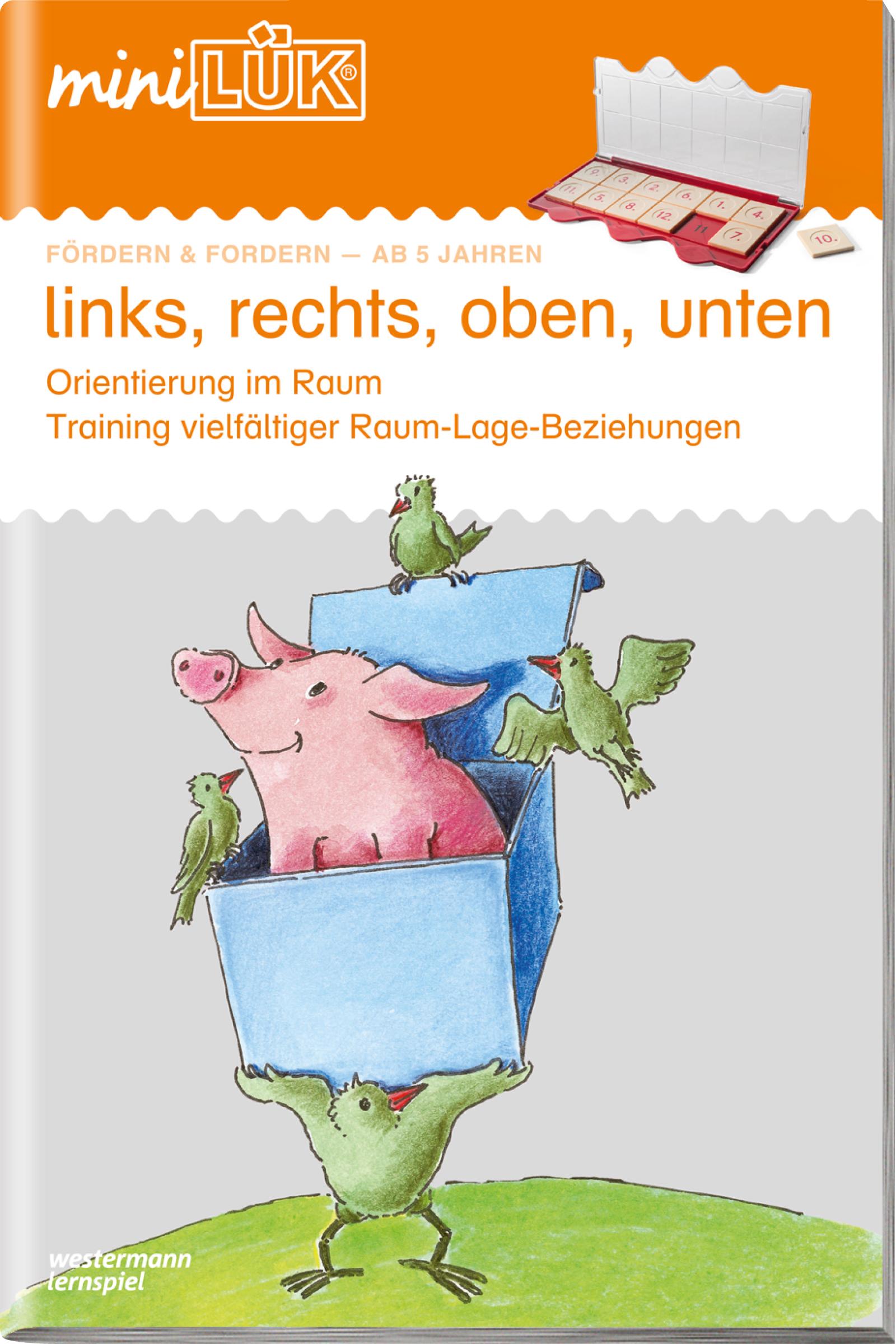 Vorderes Coverbild miniLÜK. Vorschule/1./2. Klasse - Fördern & Fordern links, rechts, oben, unten