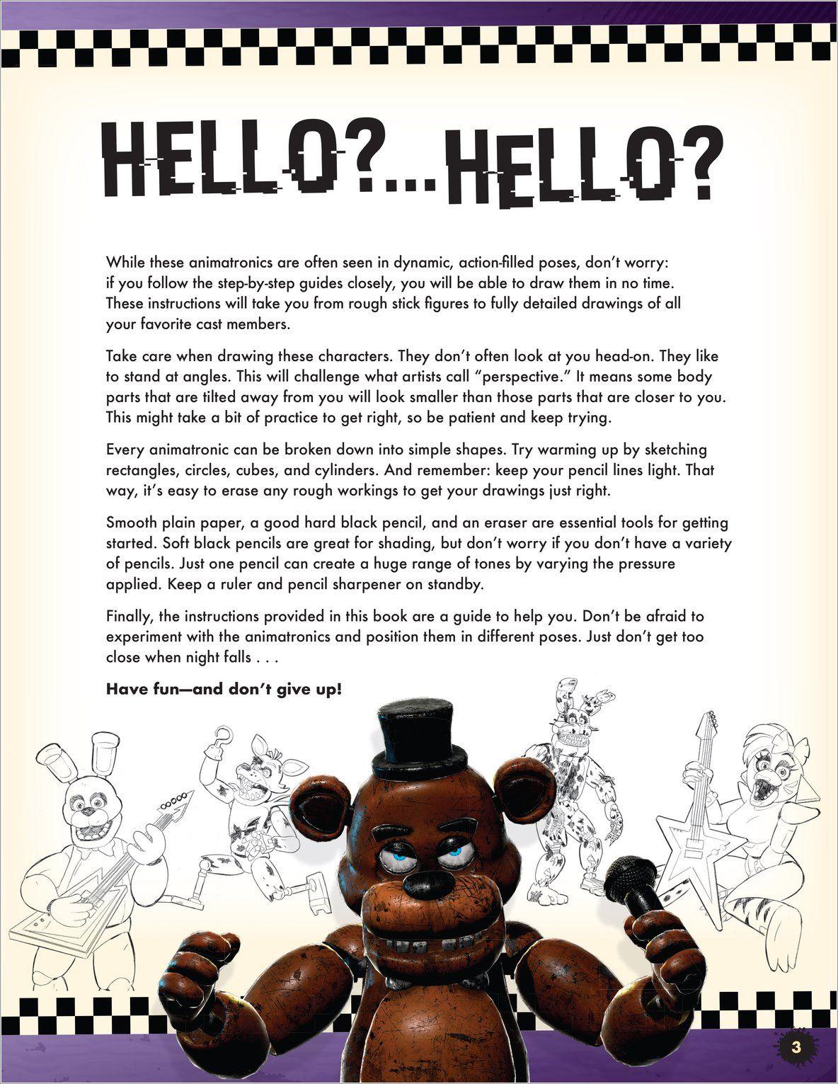 Beispielinhalt (Bild) How to Draw Five Nights at Freddy's: An Afk Book