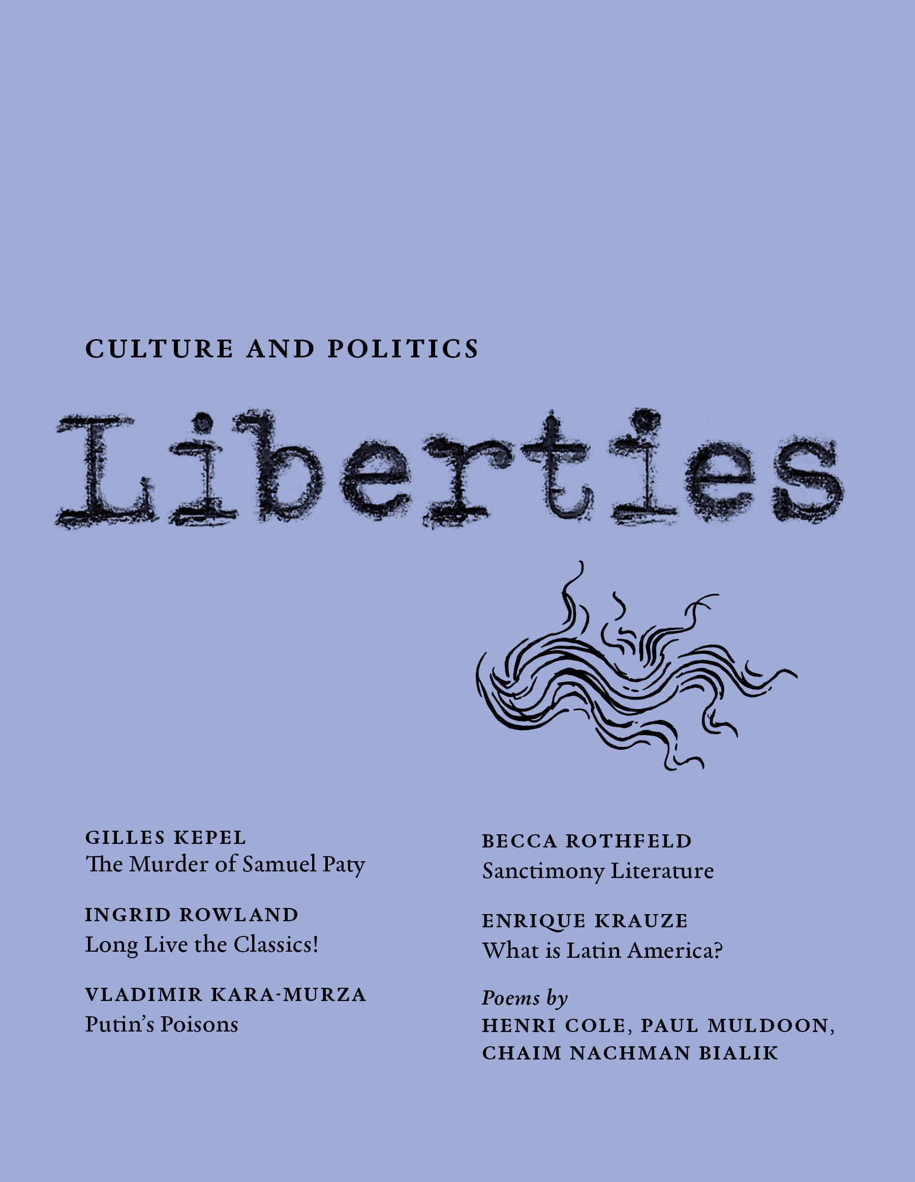 Vorderes Coverbild Liberties Journal of Culture and Politics