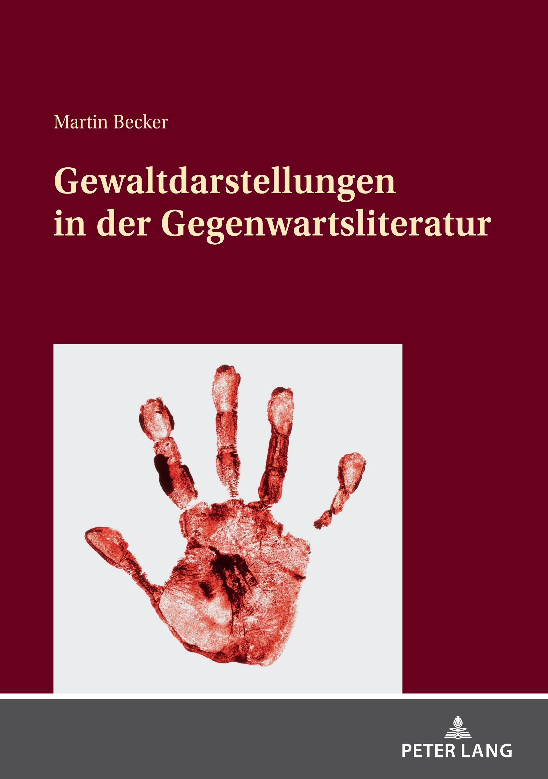 Vorderes Coverbild Gewaltdarstellungen in der Gegenwartsliteratur