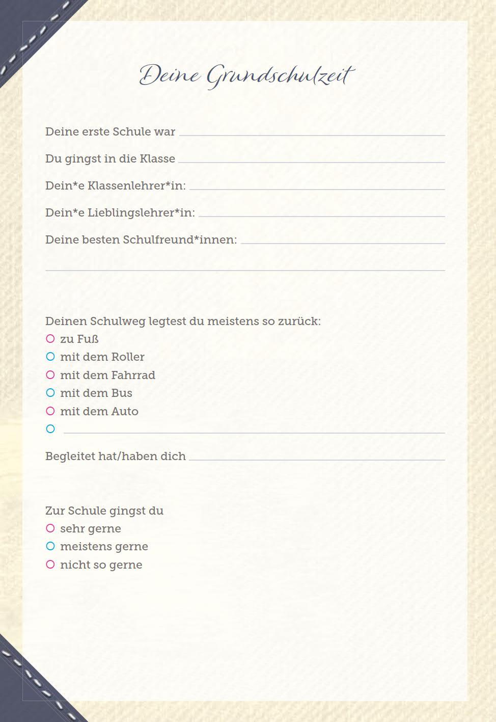 Beispielinhalt (Bild) Von null auf 18! Deine Kindheit und Jugend