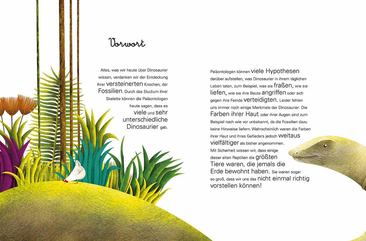 Beispielinhalt (Bild) Das große Buch der Dinosaurier. Das kleine Buch der Baby-Dinos