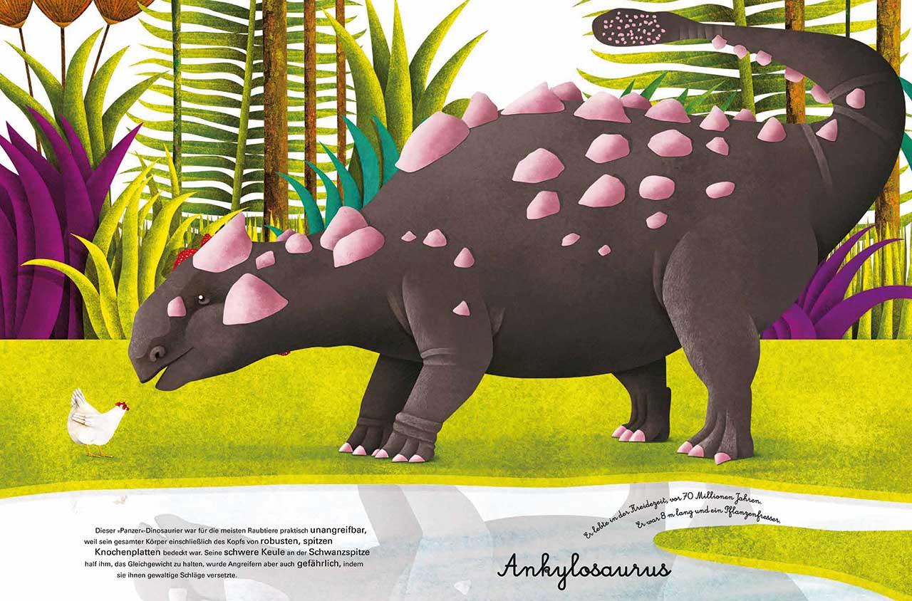 Beispielinhalt (Bild) Das große Buch der Dinosaurier. Das kleine Buch der Baby-Dinos