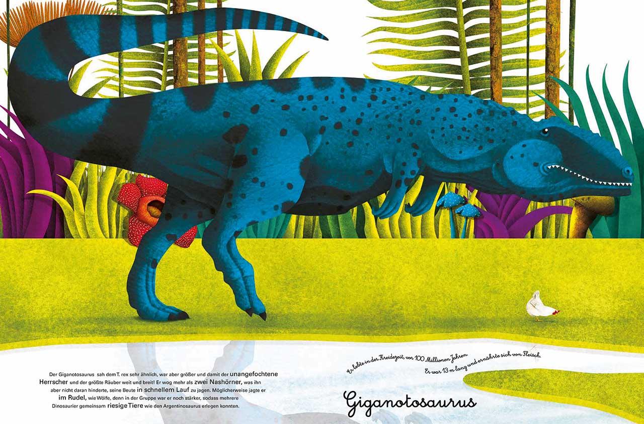 Beispielinhalt (Bild) Das große Buch der Dinosaurier. Das kleine Buch der Baby-Dinos