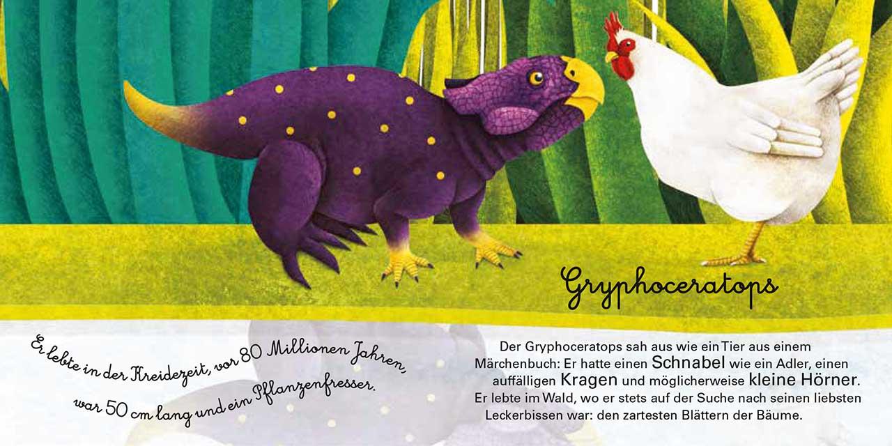 Beispielinhalt (Bild) Das große Buch der Dinosaurier. Das kleine Buch der Baby-Dinos