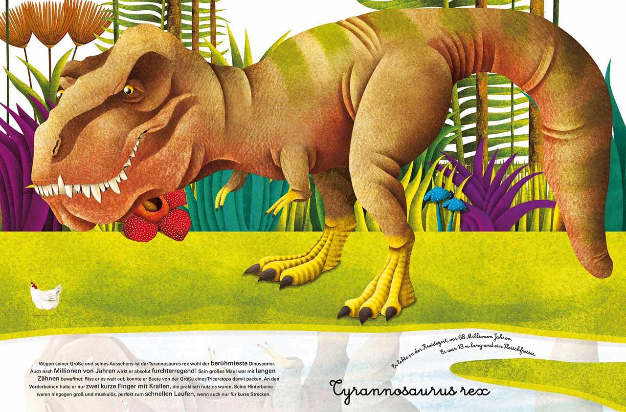 Beispielinhalt (Bild) Das große Buch der Dinosaurier. Das kleine Buch der Baby-Dinos