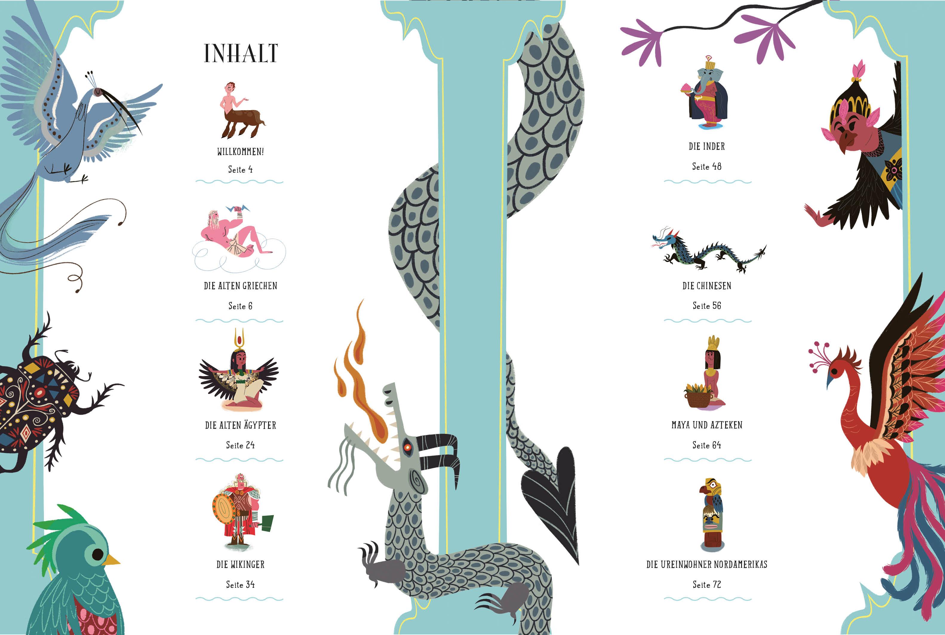 Beispielinhalt (Bild) Das große Buch der Mythologie