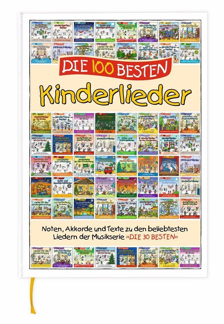 Vorderes Coverbild Die 100 besten Kinderlieder -Liederbuch zur Serie