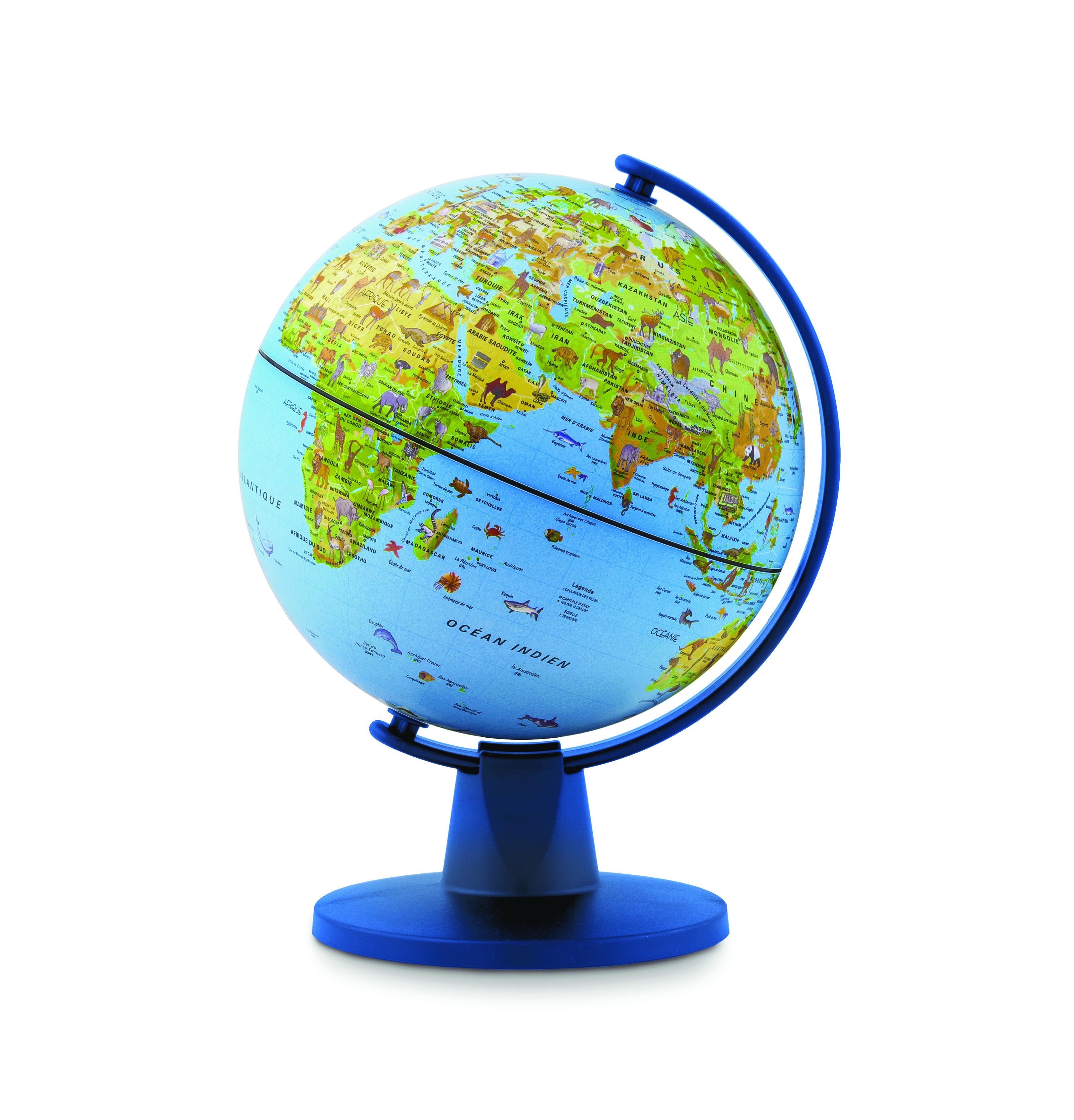 Vorderes Coverbild SFL 16 Beleuchteter Kinder-Miniglobus mit Tierabbildungen