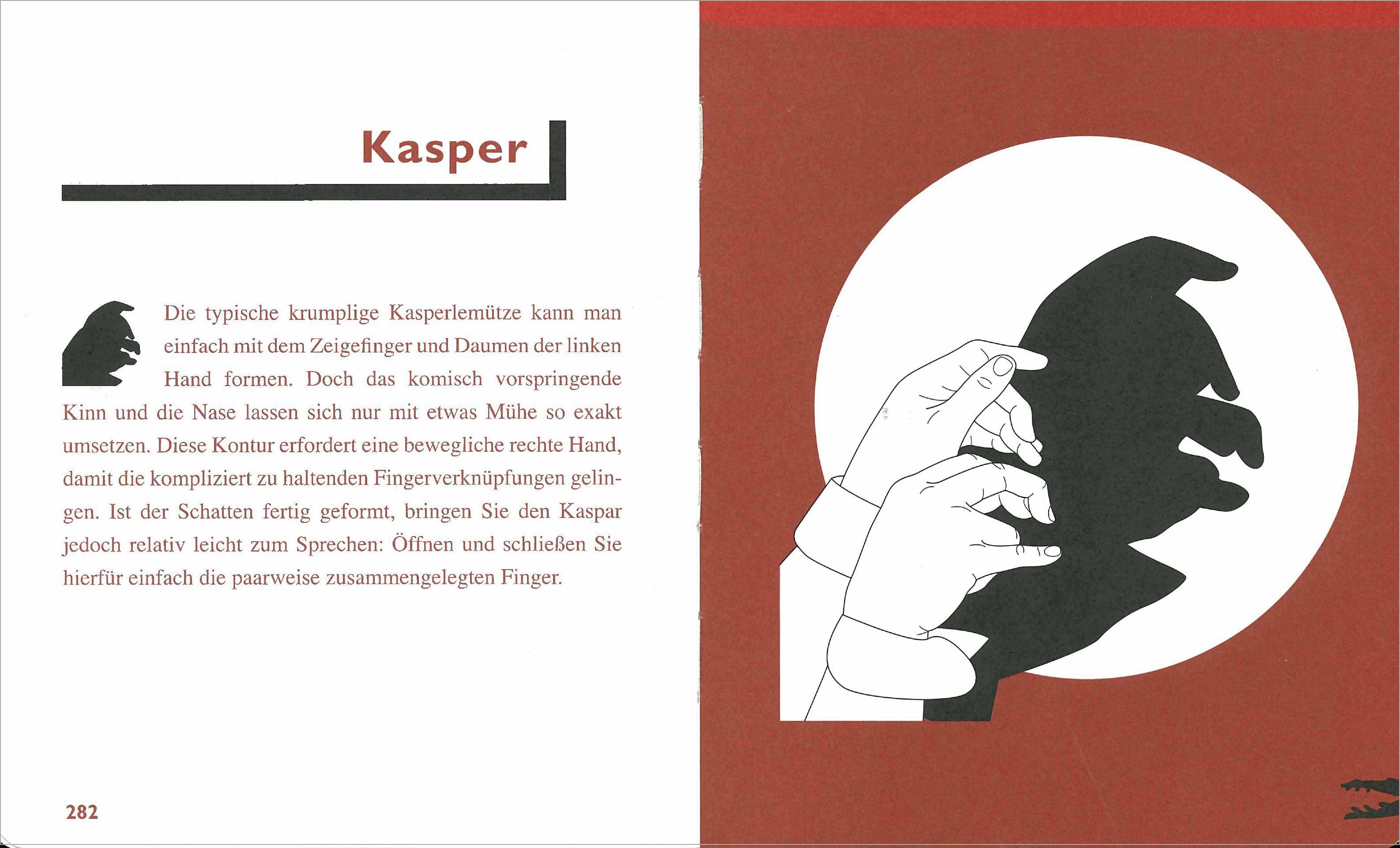 Beispielinhalt (Bild) Schattenfiguren - 100 Tiermotive mit der Hand gezaubert. Plus viele menschliche und gegenständliche Figuren für ganz großes Hand-Kino