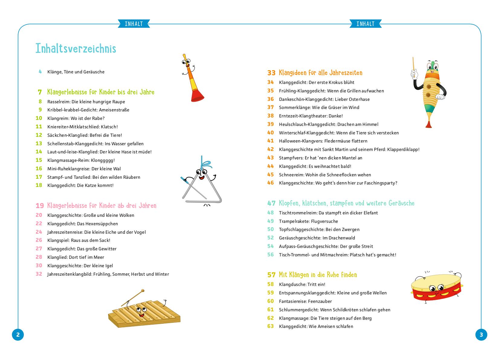 Beispielinhalt (Bild) Neue Klanggeschichten für Kita und Krippe