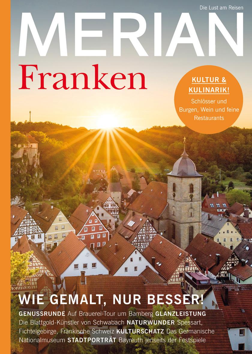 Vorderes Coverbild MERIAN Magazin Franken 03/22
