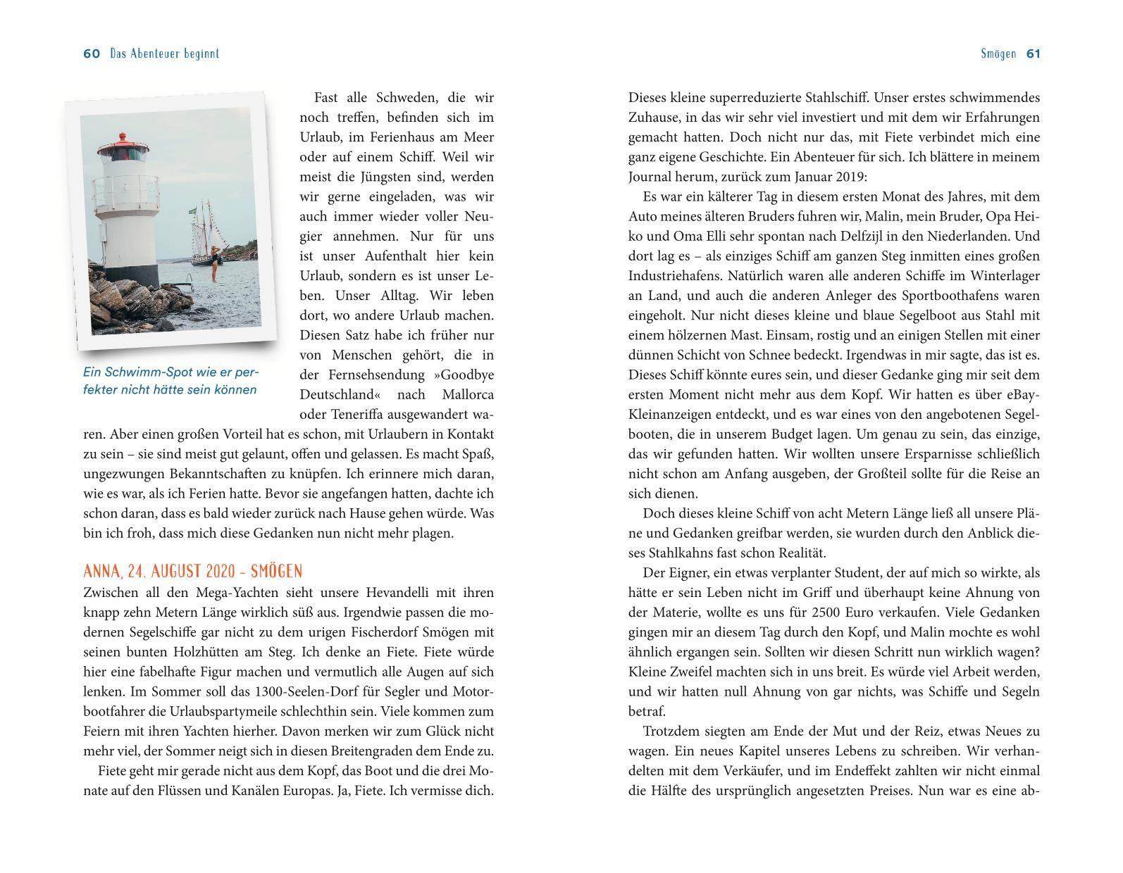 Beispielinhalt (Bild) Zwei Mädels, ein Boot, kein Plan