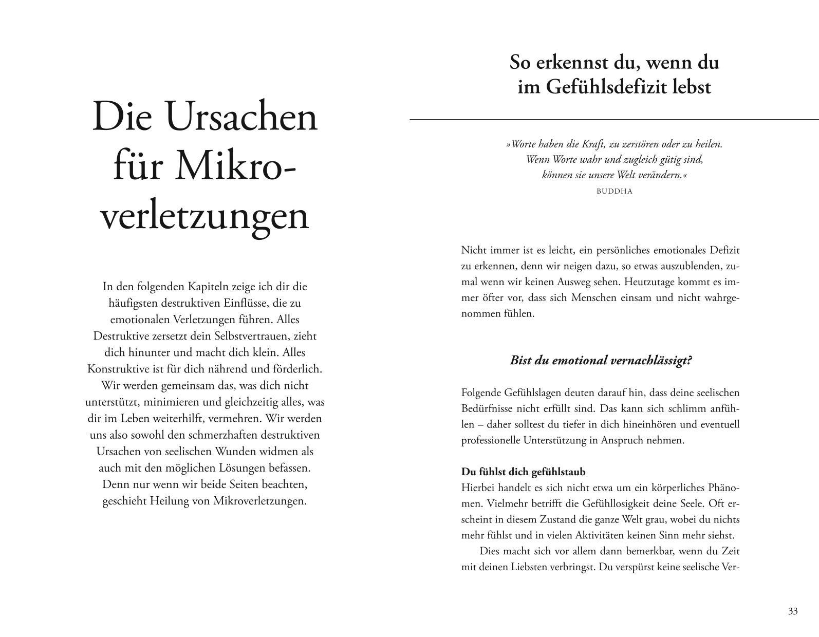 Beispielinhalt (Bild) Auch kleine Stiche machen Seelenwunden
