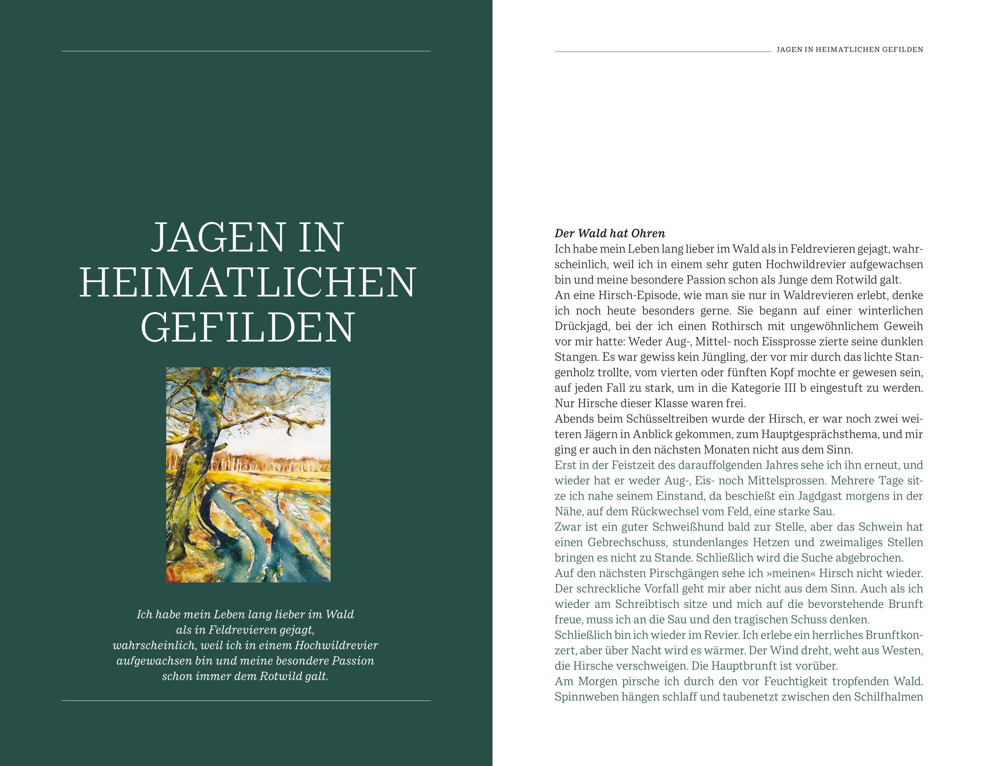 Beispielinhalt (Bild) Ein Leben für die Jagd