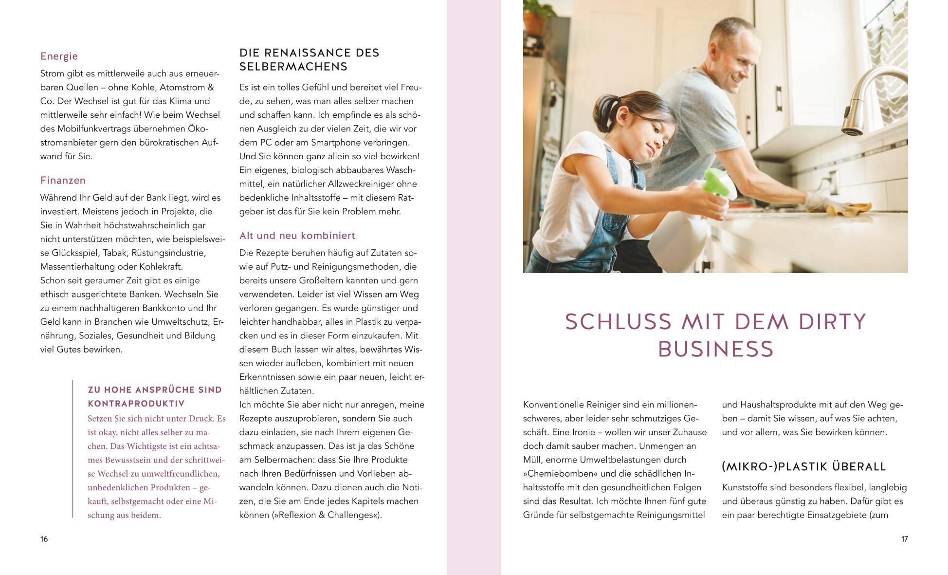 Beispielinhalt (Bild) Waschmittel, Allzweckreiniger und Co. einfach selbstgemacht