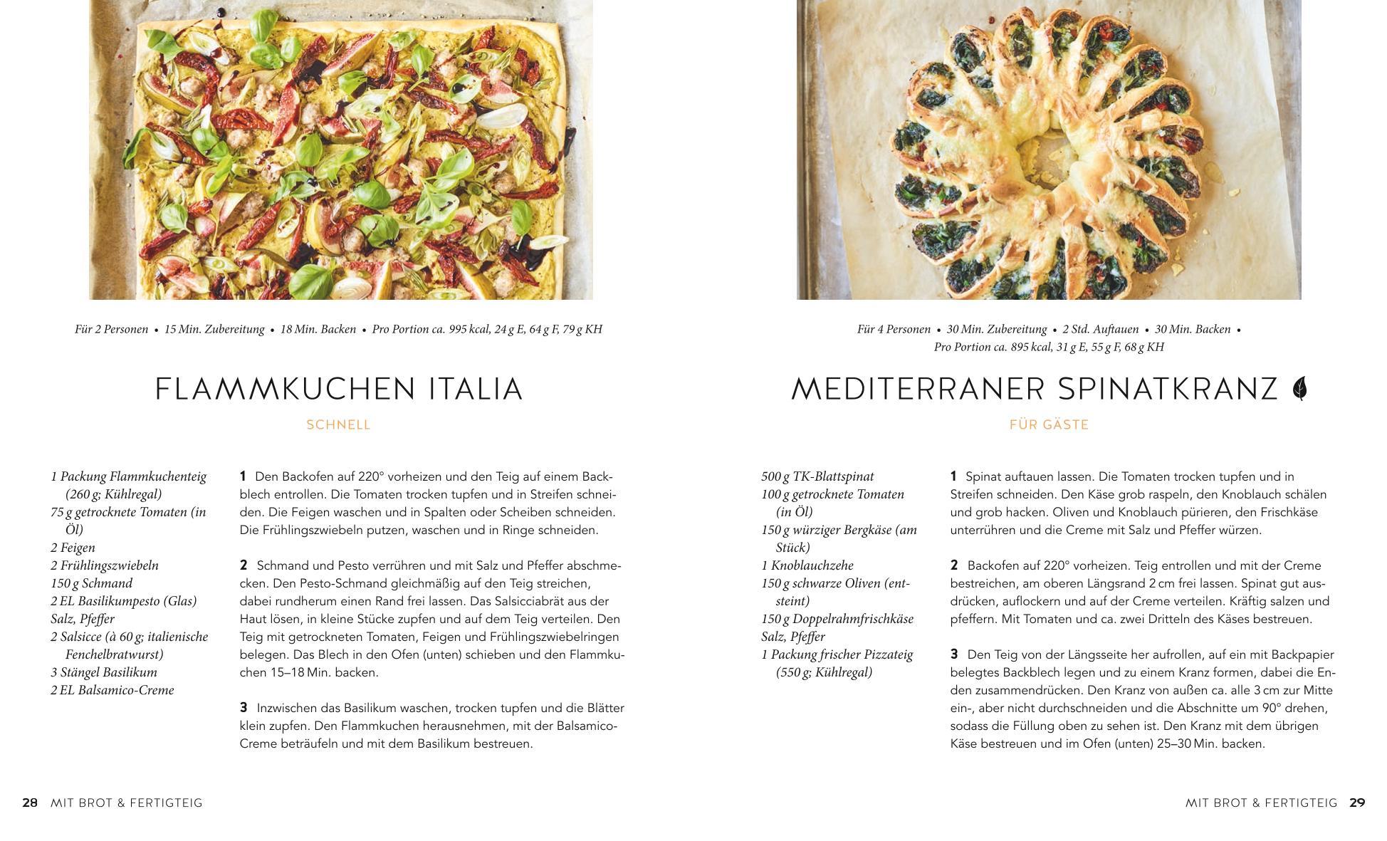 Beispielinhalt (Bild) 1 Blech - 50 Rezepte