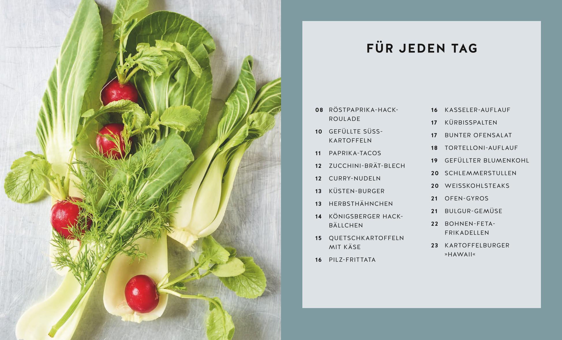 Beispielinhalt (Bild) 1 Blech - 50 Rezepte