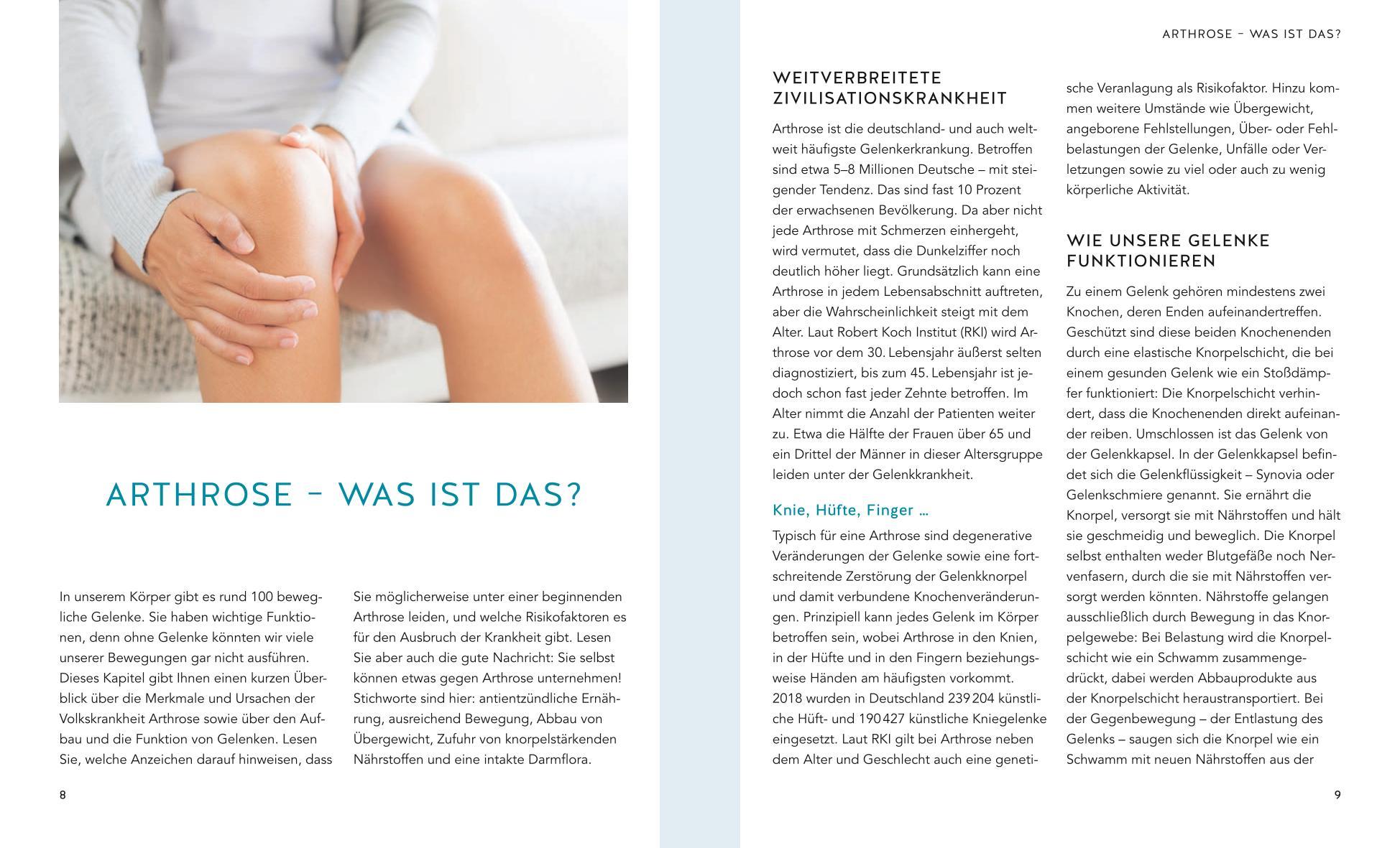 Beispielinhalt (Bild) Schmerzfrei bei Arthrose