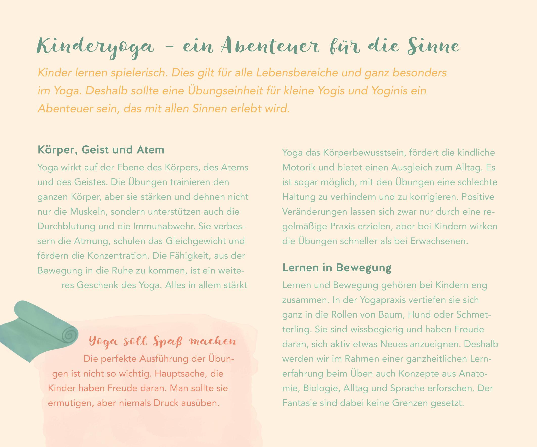 Beispielinhalt (Bild) Kinderyoga - Die Mitmach-Box