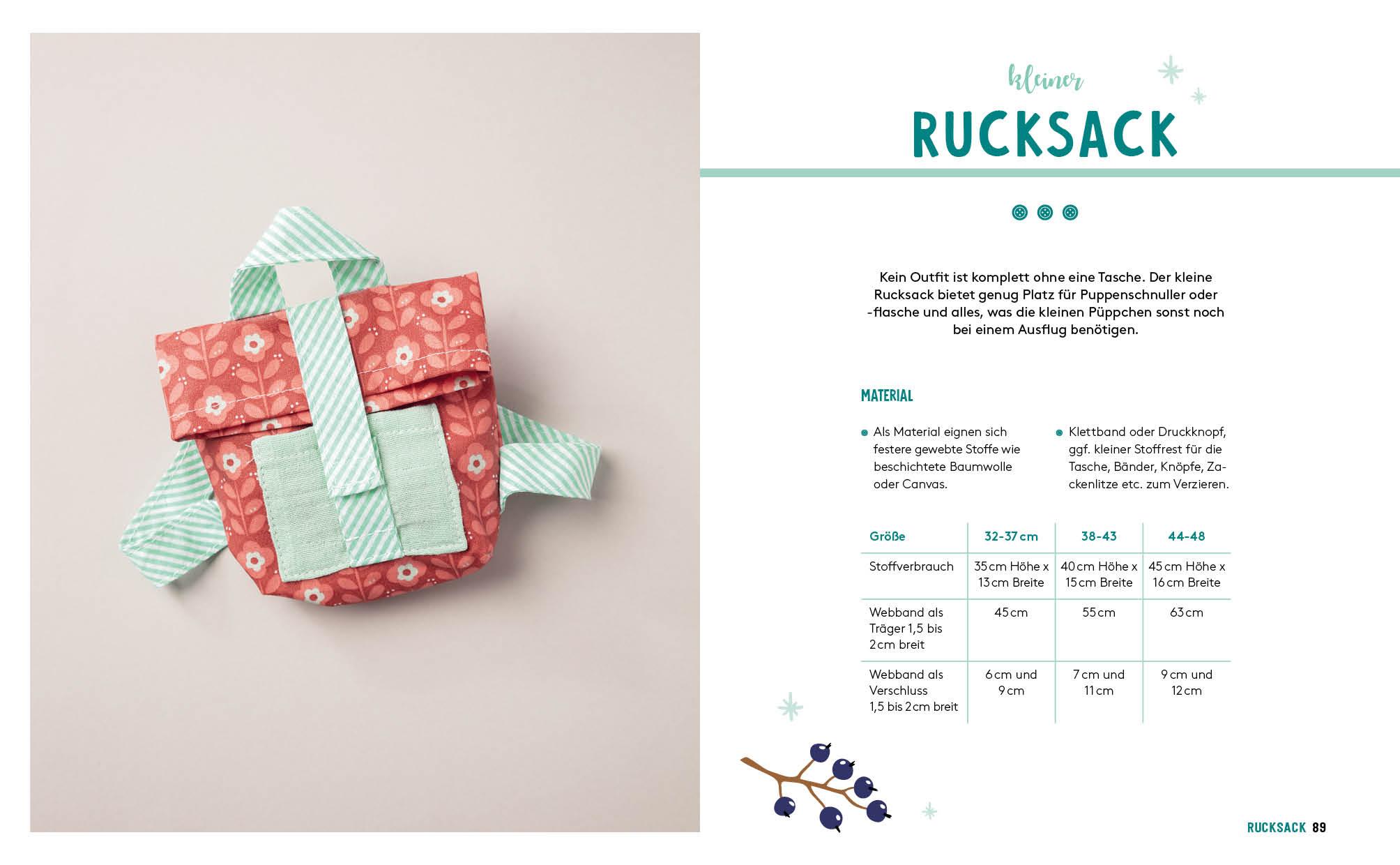 Beispielinhalt (Bild) Hej. Minimode - Süße Puppenkleidung nähen