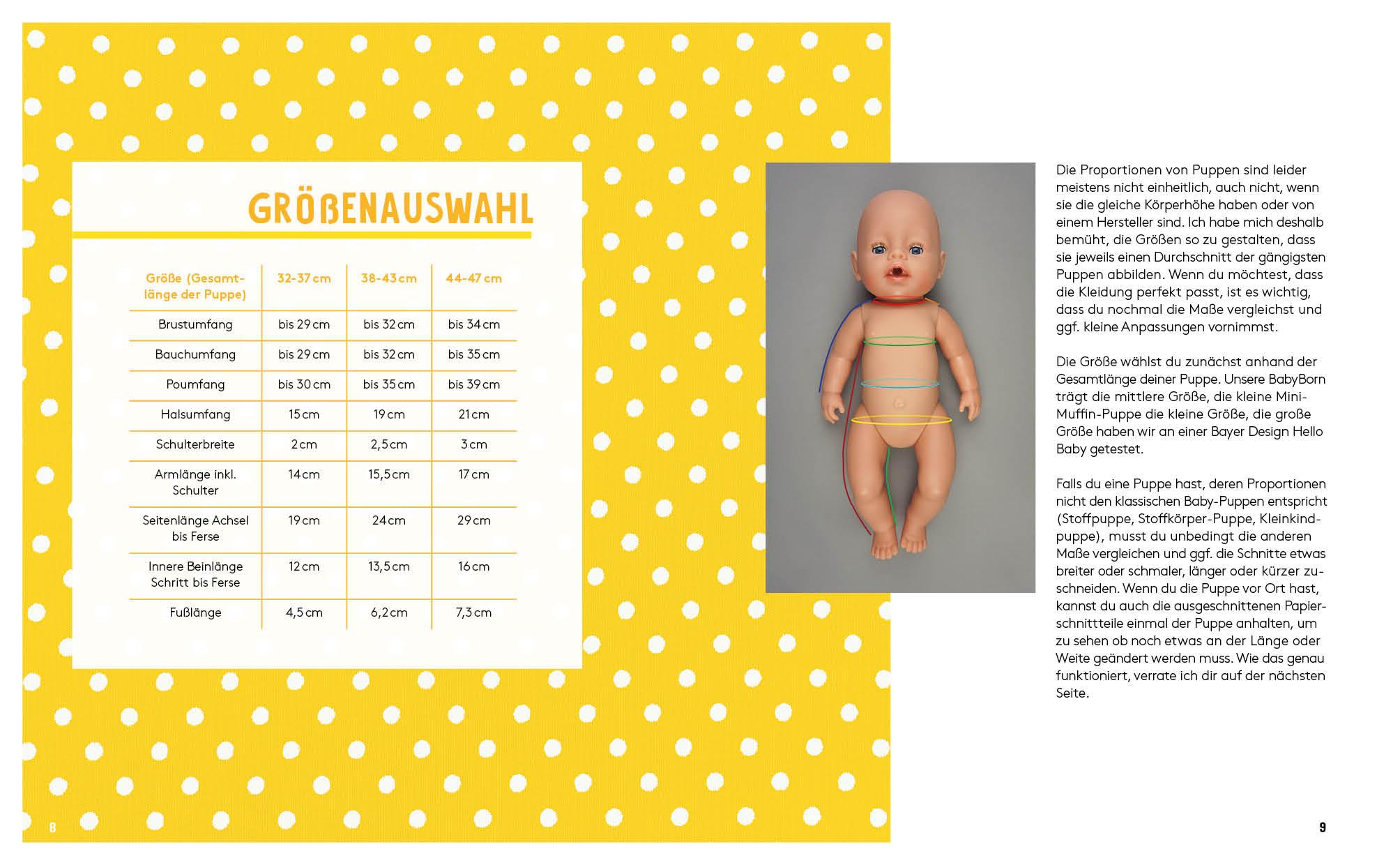 Beispielinhalt (Bild) Hej. Minimode - Süße Puppenkleidung nähen