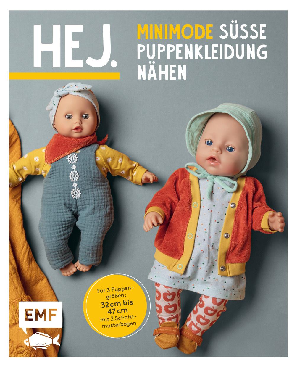 Vorderes Coverbild Hej. Minimode - Süße Puppenkleidung nähen