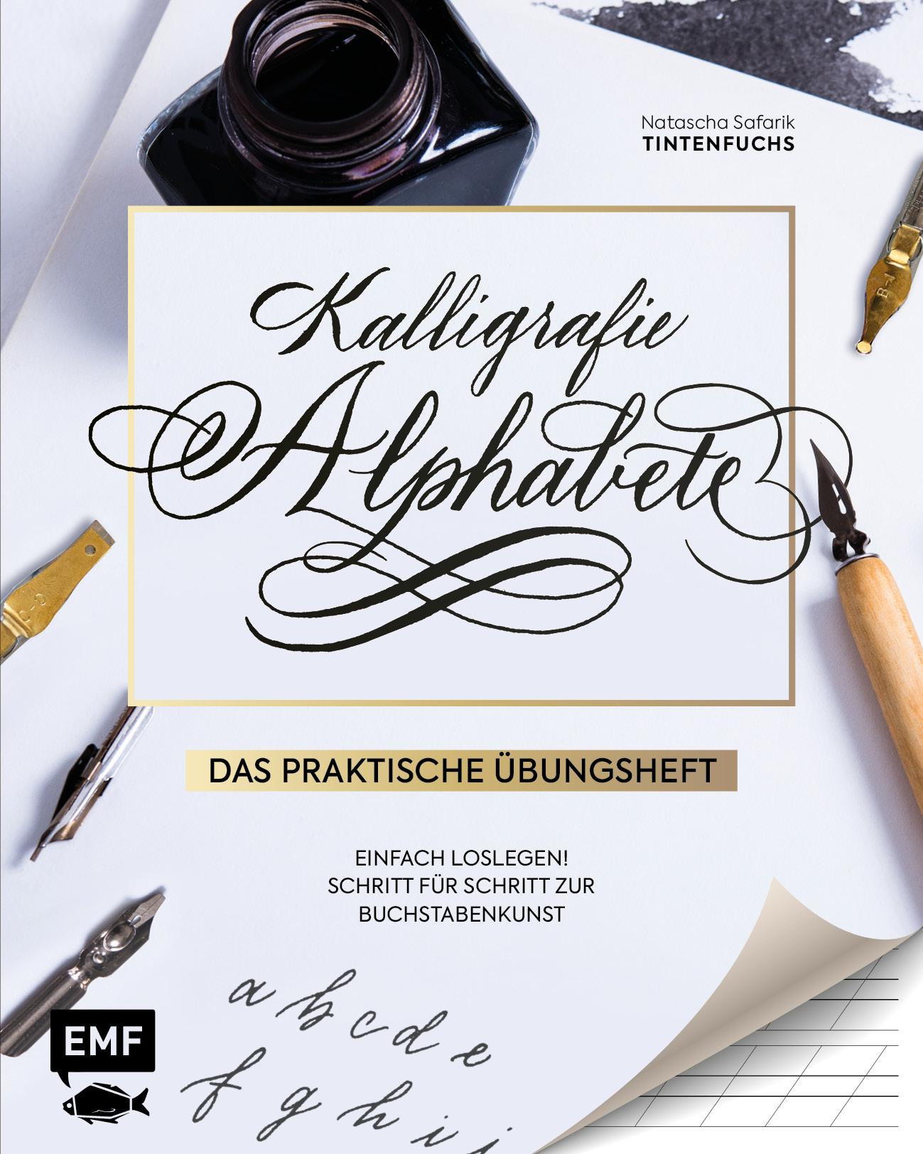 Vorderes Coverbild Kalligrafie Alphabete - Das praktische Übungsheft