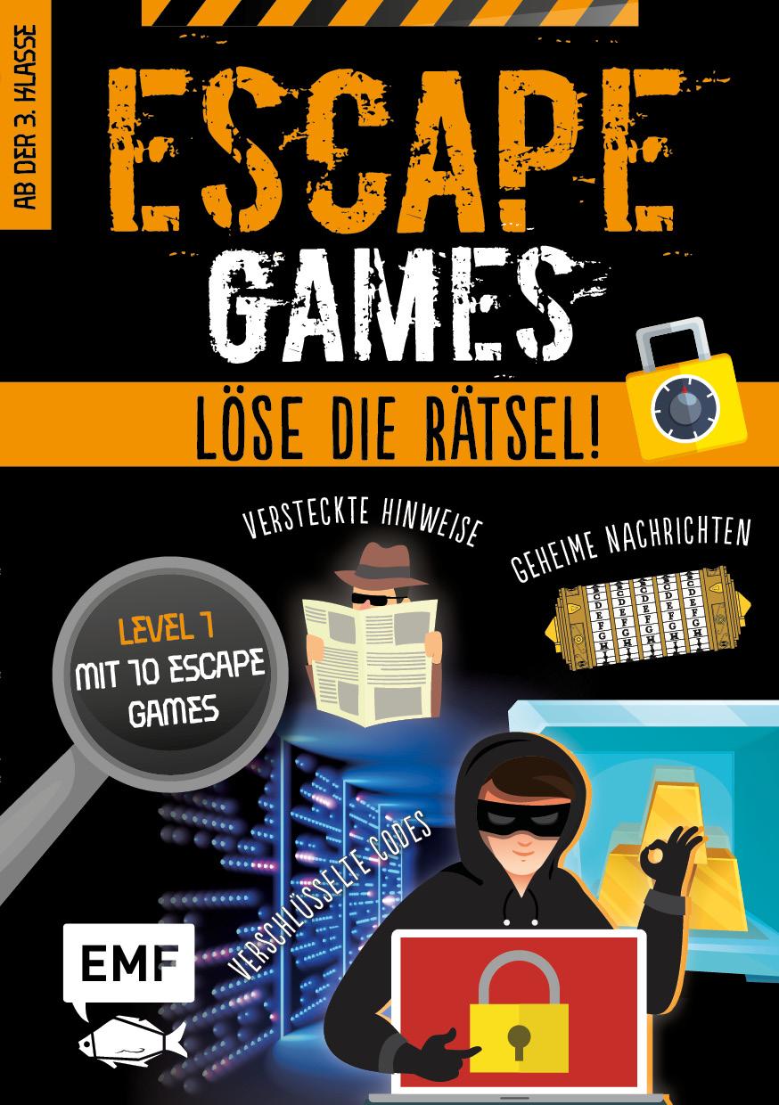 Vorderes Coverbild Escape Games Level 1 (orange) - Löse die Rätsel! - 10 Escape Games ab der 3. Klasse
