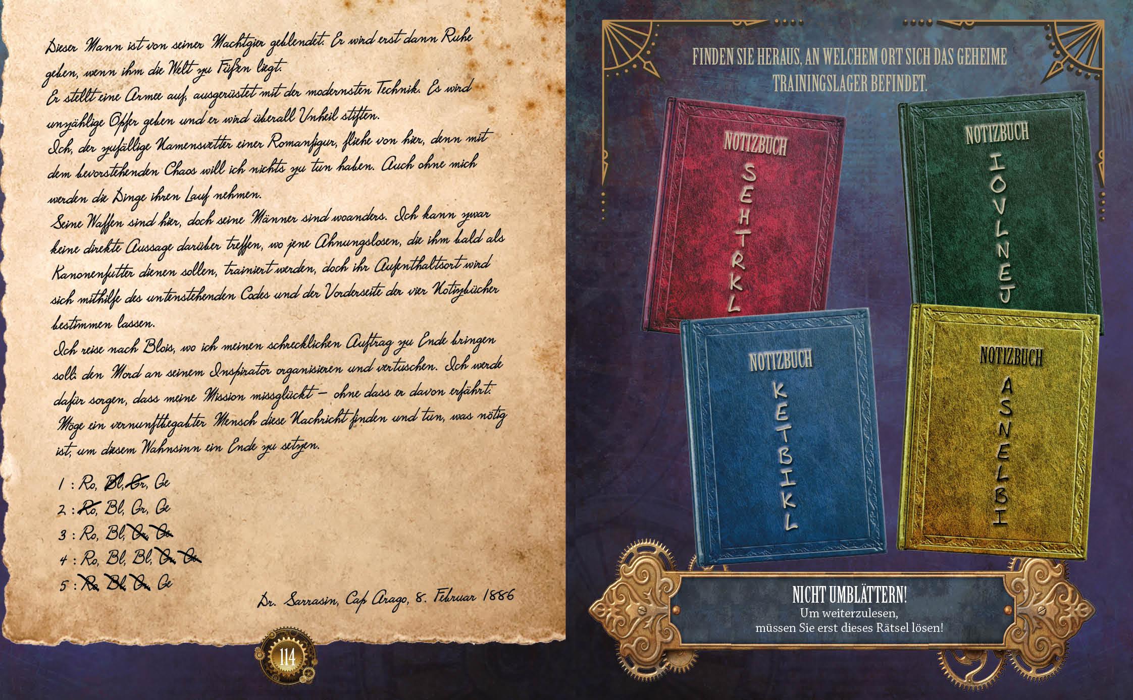 Beispielinhalt (Bild) Escape History - Attentat auf Jules Verne: Interaktives Live-Escape-Game zum Immer-wieder-neu-lösen