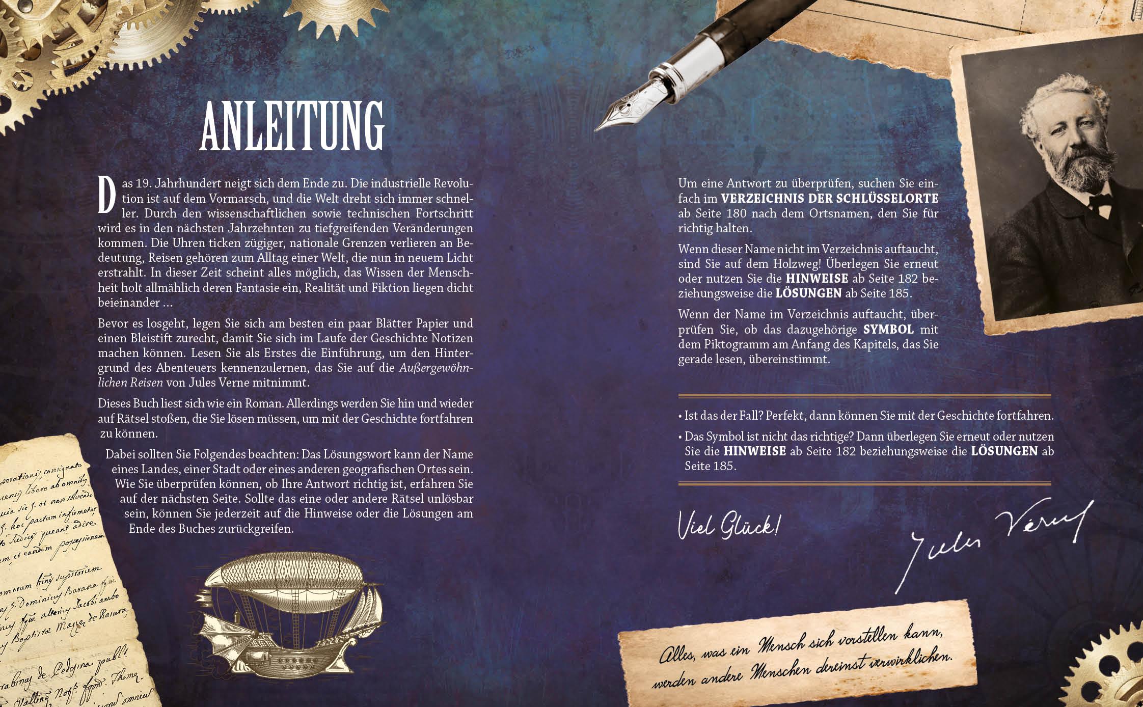 Beispielinhalt (Bild) Escape History - Attentat auf Jules Verne: Interaktives Live-Escape-Game zum Immer-wieder-neu-lösen