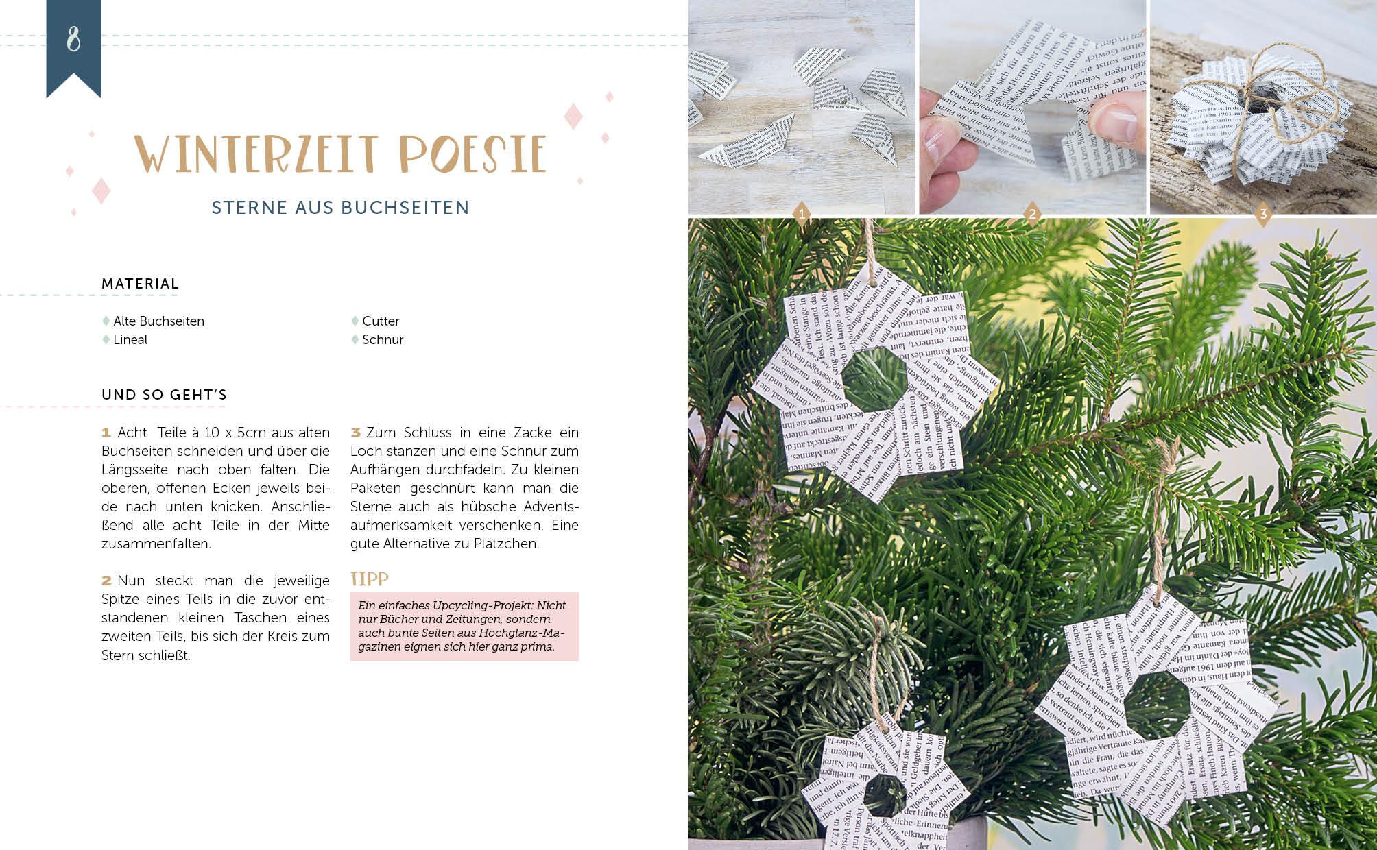 Beispielinhalt (Bild) Mein Adventskalender-Buch: DIY Christmas