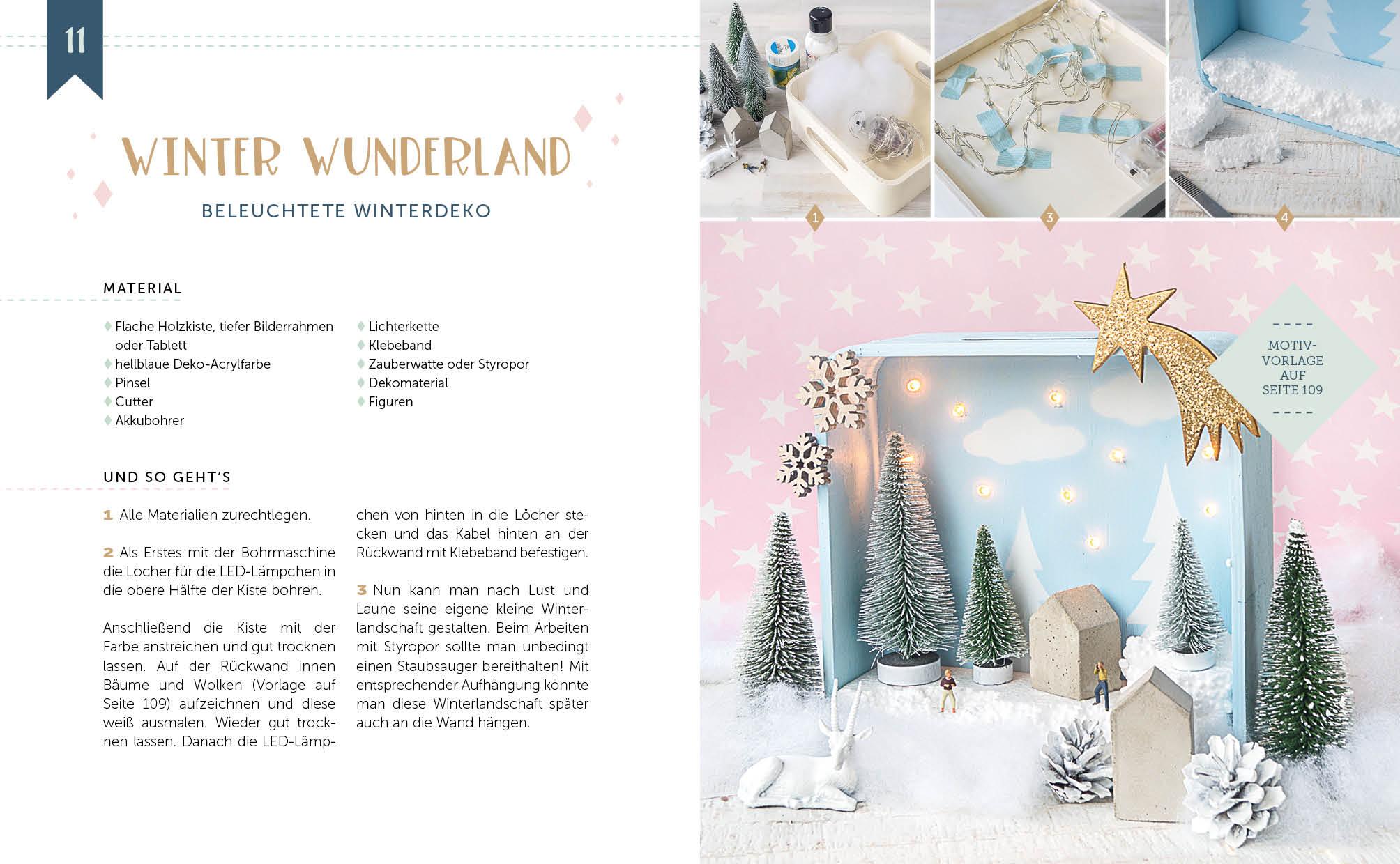 Beispielinhalt (Bild) Mein Adventskalender-Buch: DIY Christmas